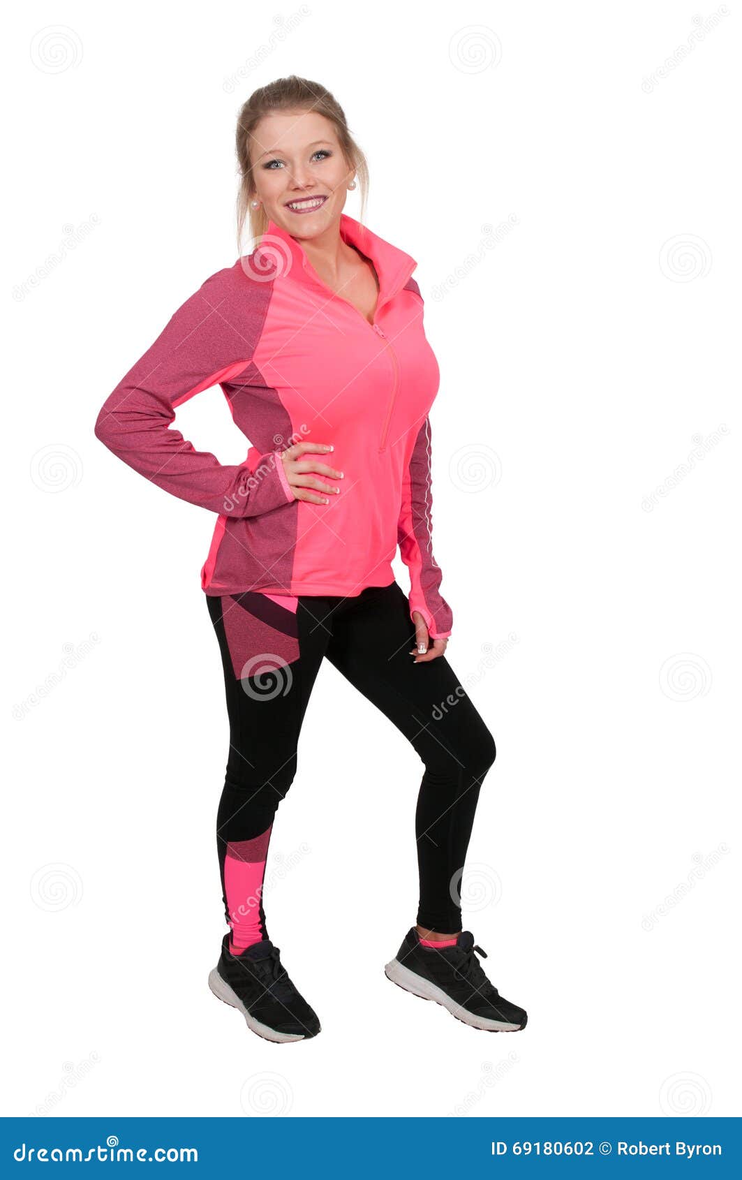 Beautiful Woman in Workout Clothes Stock Photo - Image of adult ...