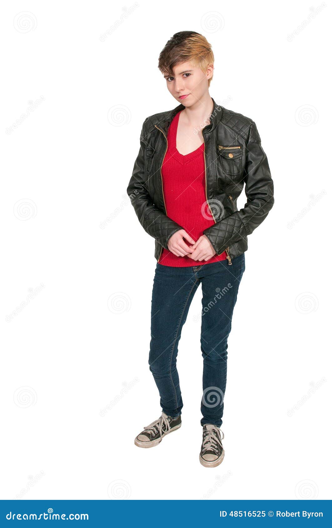 Beautiful Woman stock image. Image of fashion, jeans - 48516525