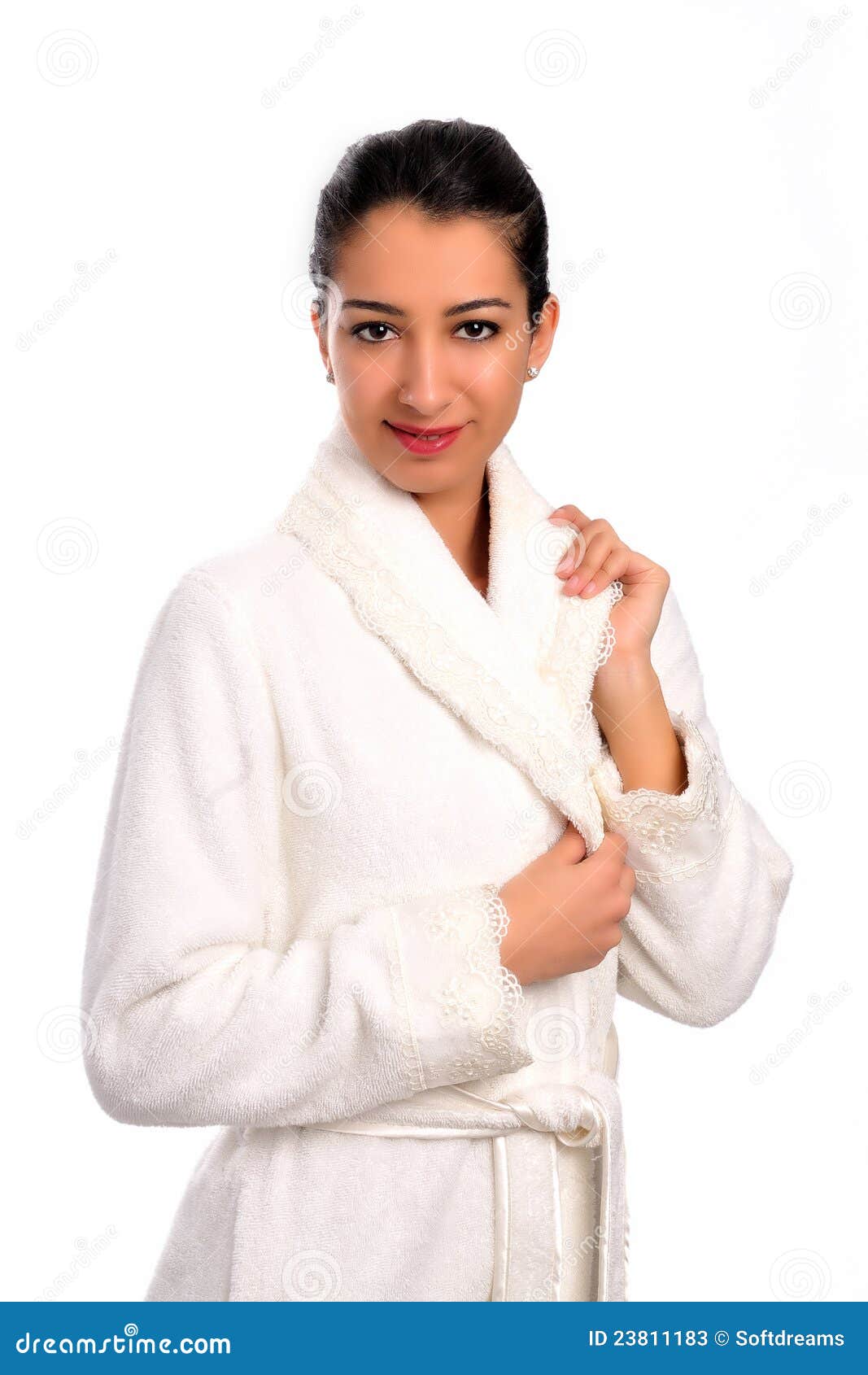 Beautiful Women in Bathrobe Stock Image Image of female, harmony