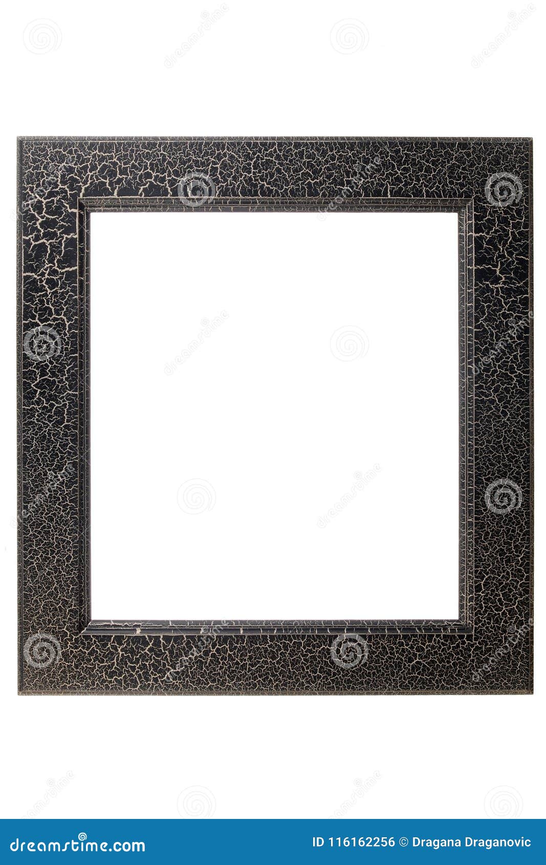 Beautiful Wooden Frame, Painted in Black. Stock Photo Image of carved