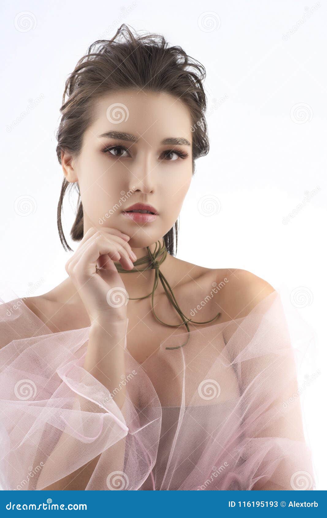 Beautiful Young Big Breast Asian Girl Wearing a Pink Veil on Her Stock  Image - Image of facial, breast: 116195193