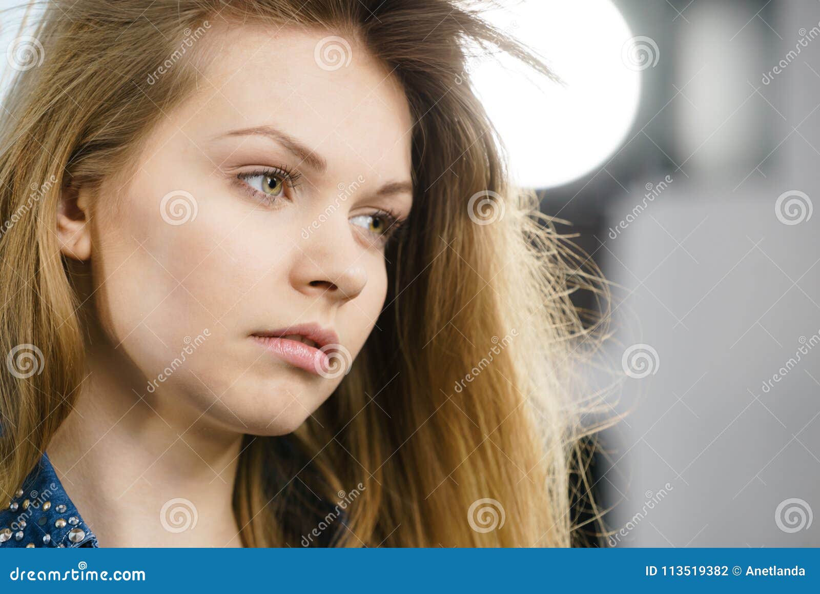 Serious Blonde Woman with Long Hair - wide 4