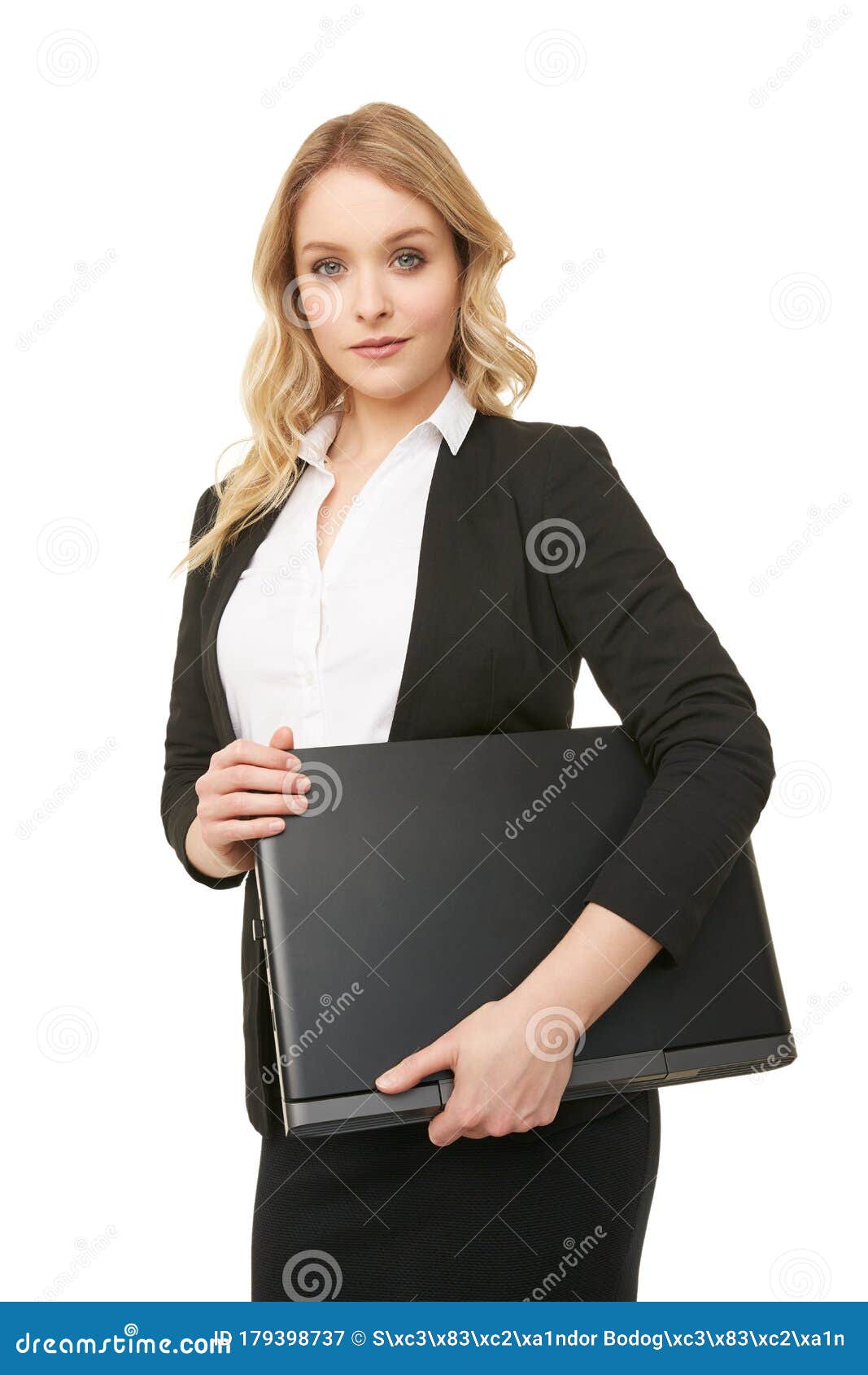 business woman with a laptop