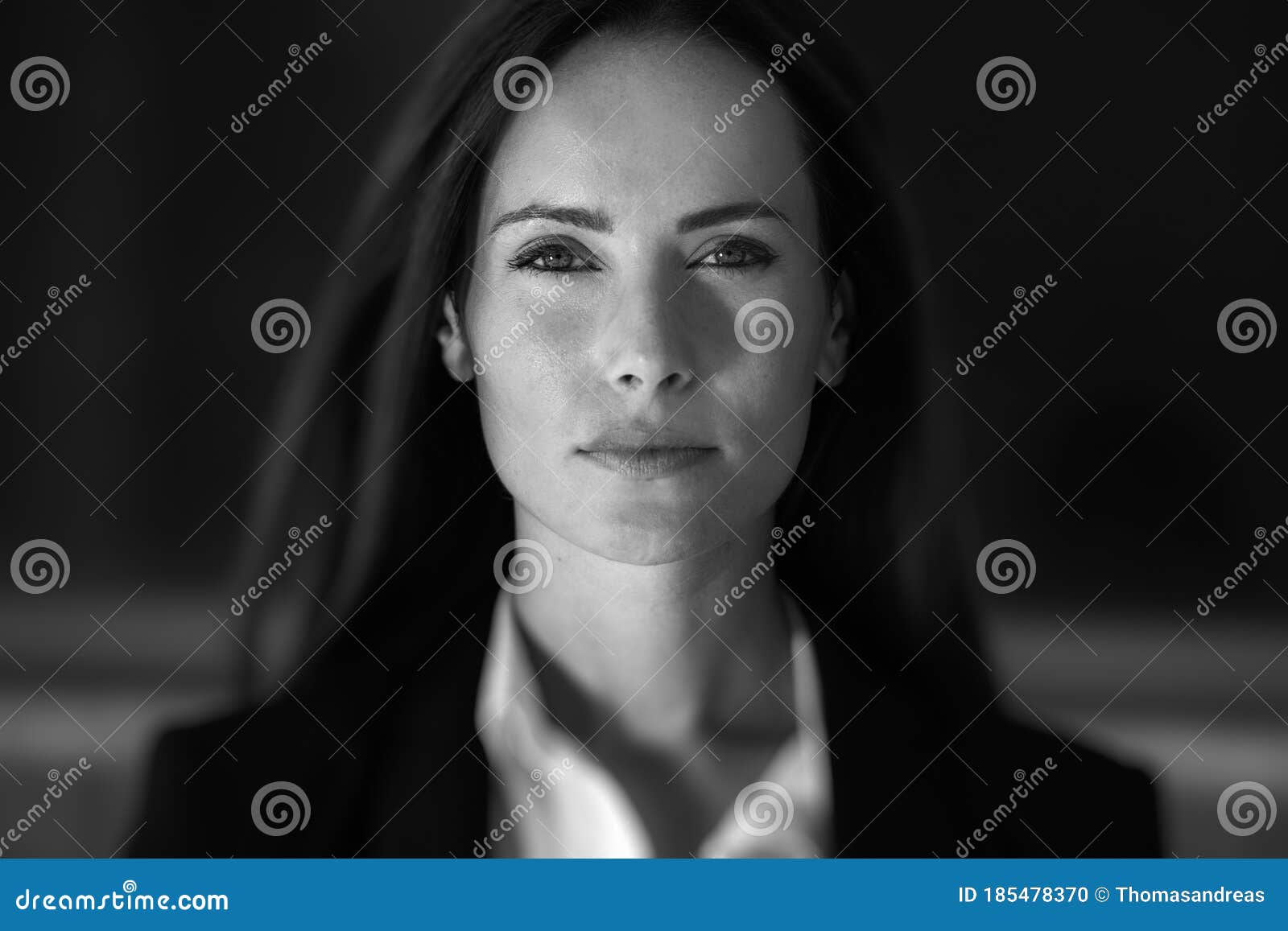 a beautiful young business woman portrait close up