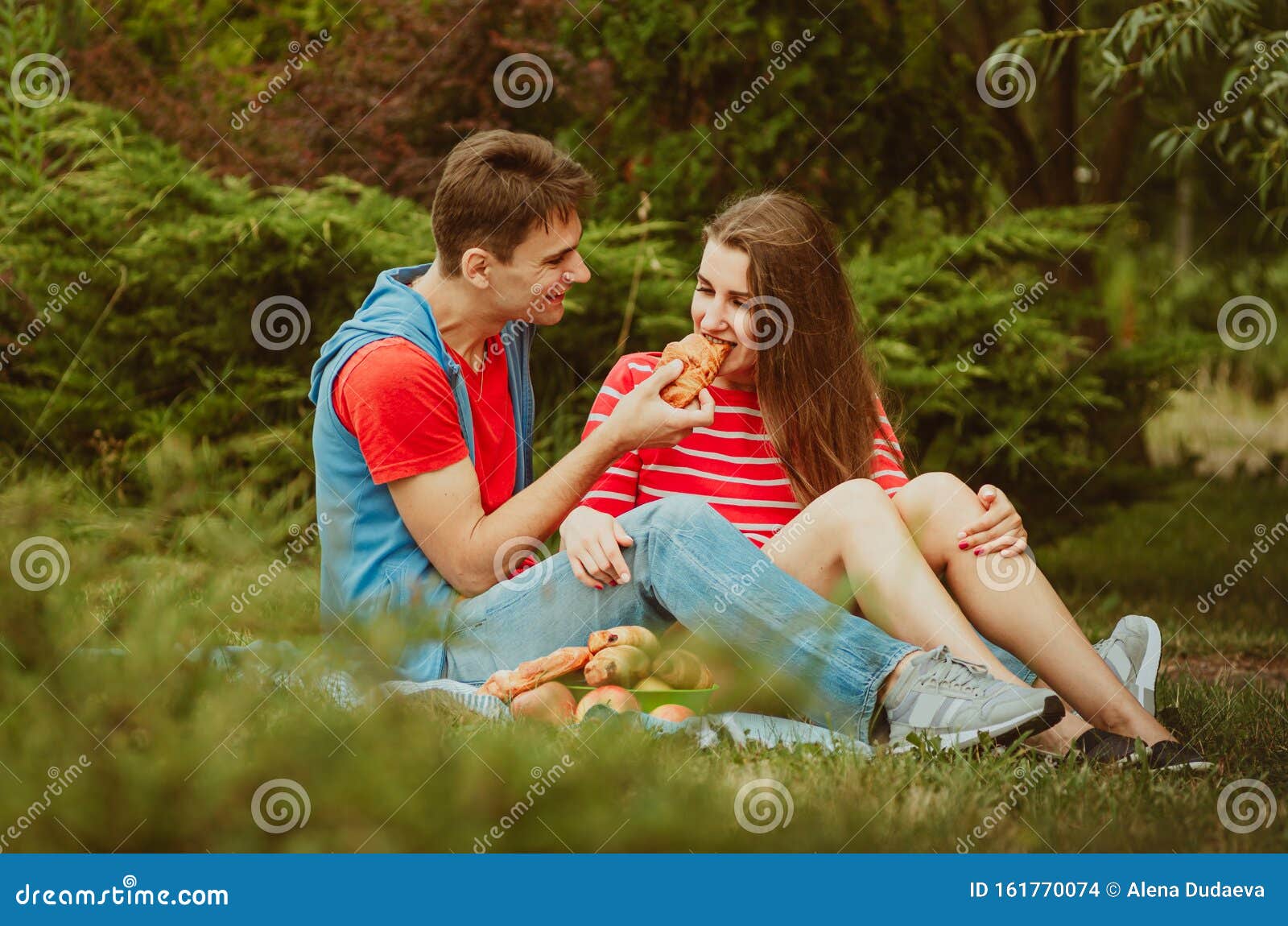 Beautiful Young Couple In Love Decided To Have A Romantic