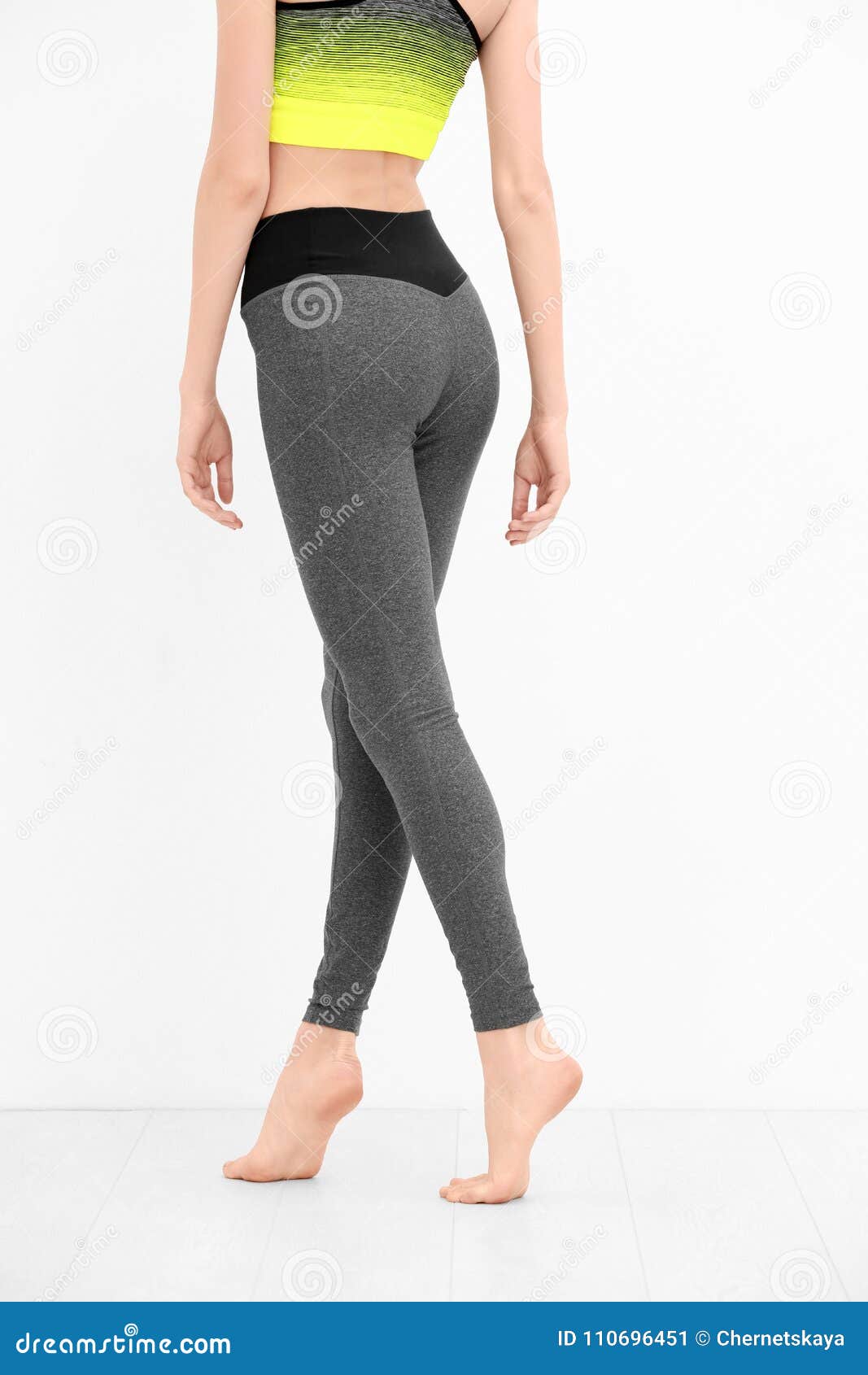 Beautiful Young Girl in Colour Yoga Wear Stock Image - Image of color ...