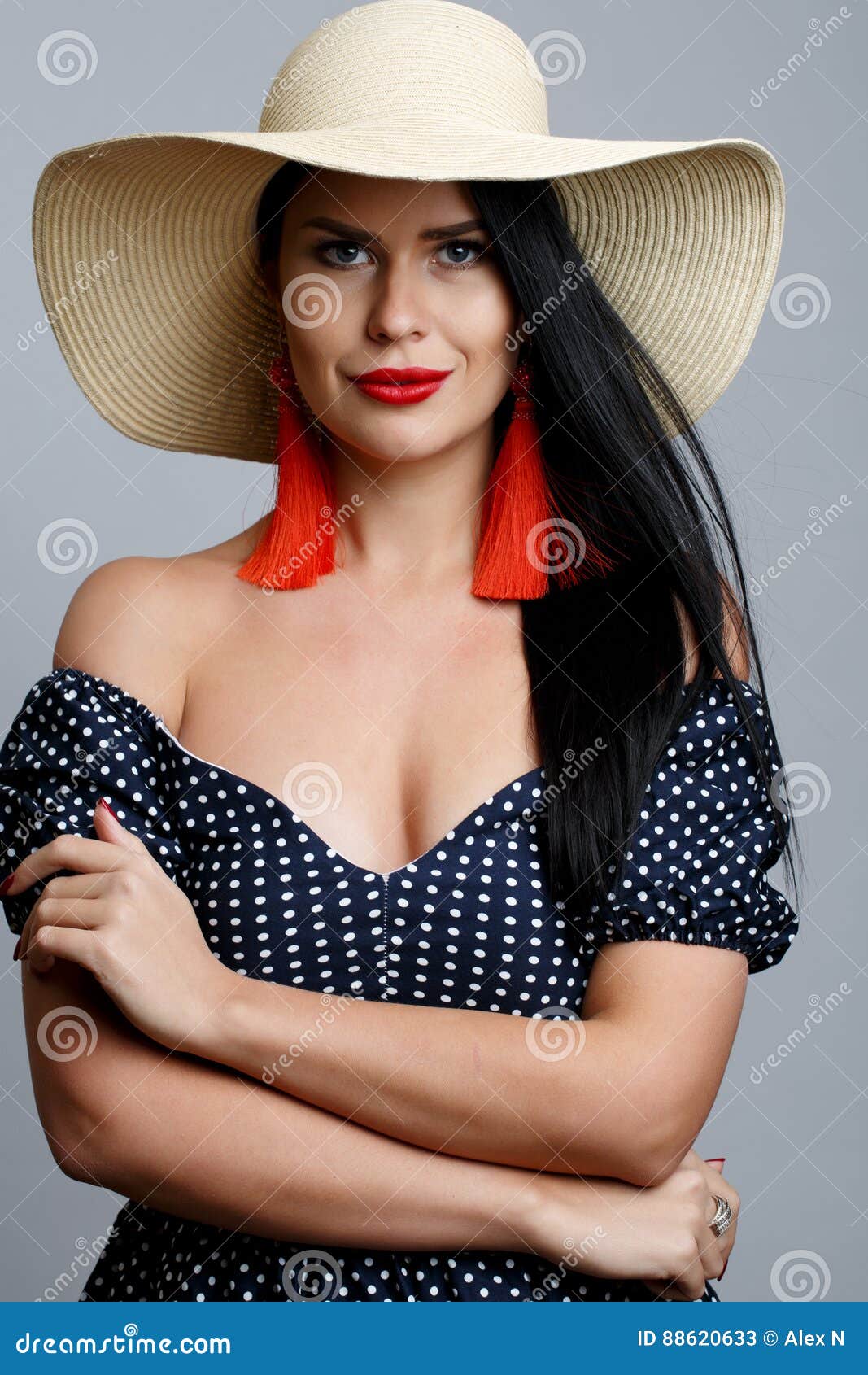Beautiful Young Girl in Hat Stock Image Image of luxury