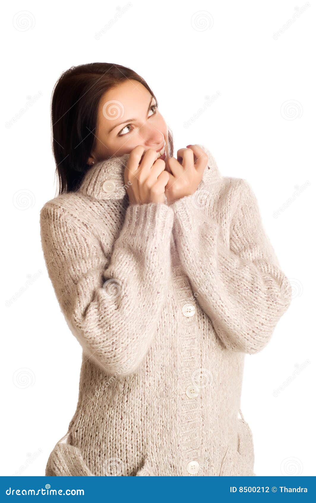 Beautiful Young Girl in a Sweater Stock Photo Image of adult