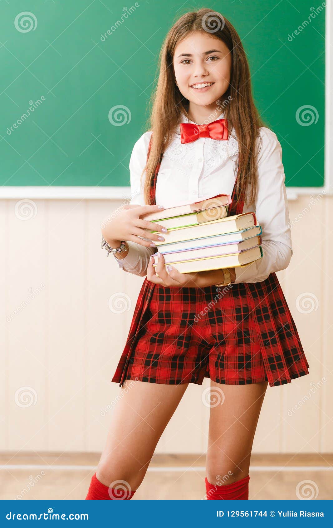 Young Latina School Girl