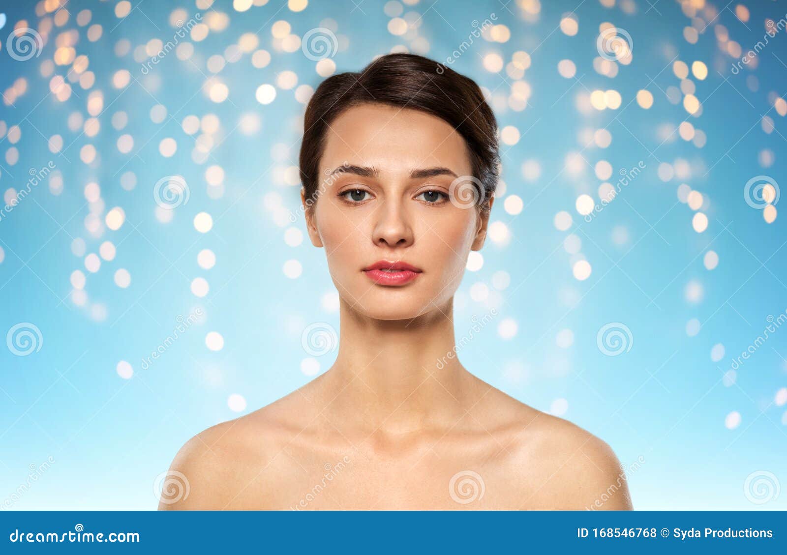 Young Woman Looking Over Her Shoulder Stock Image - Image 
