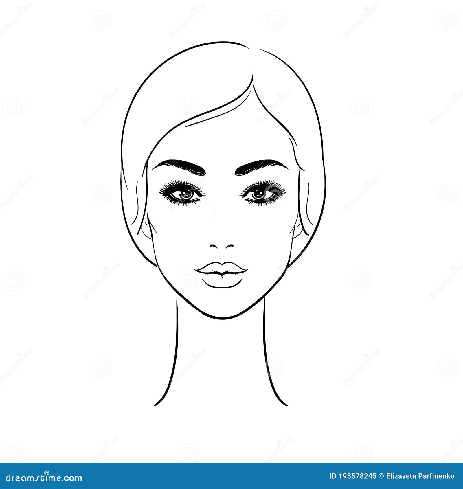 Outline Sketch Of Woman In Fashion Clothes Royalty Free SVG, Cliparts,  Vectors, And Stock Illustration. Image 40399806.