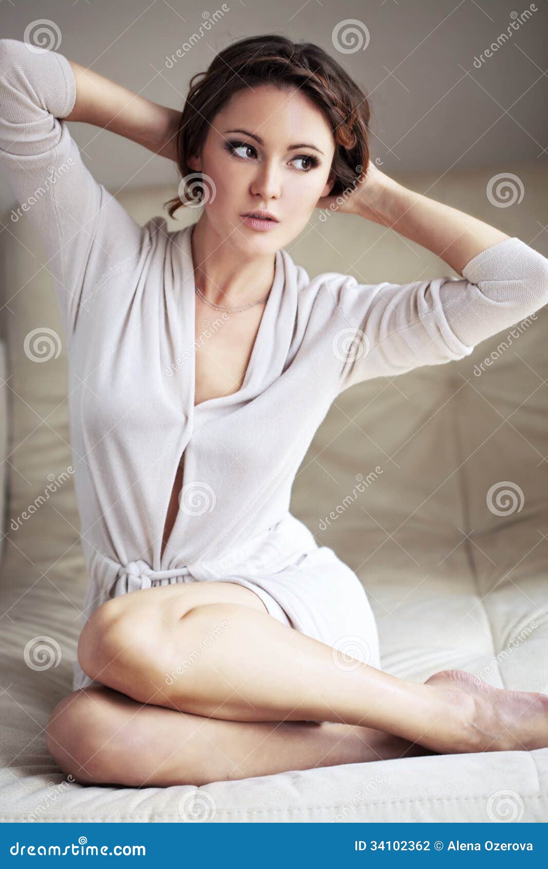 Beautiful young woman stock photo. Image of hairdo 