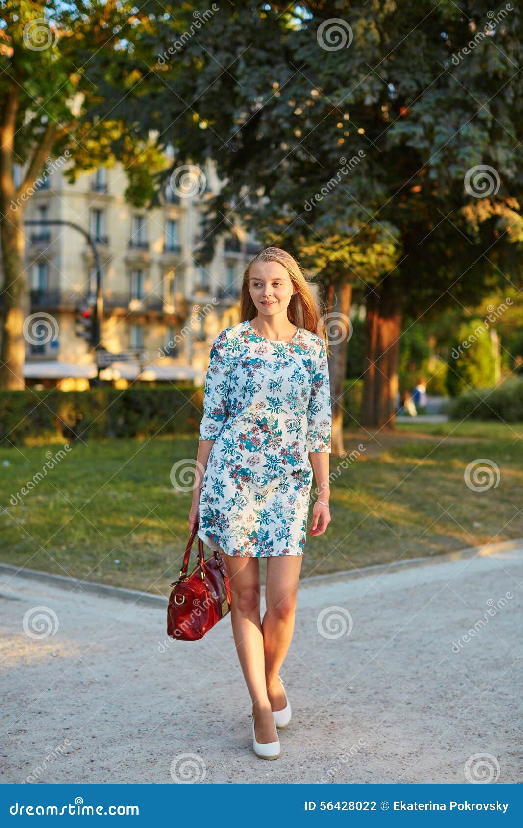 Beautiful Young Woman in Paris Stock Photo - Image of casual, french ...