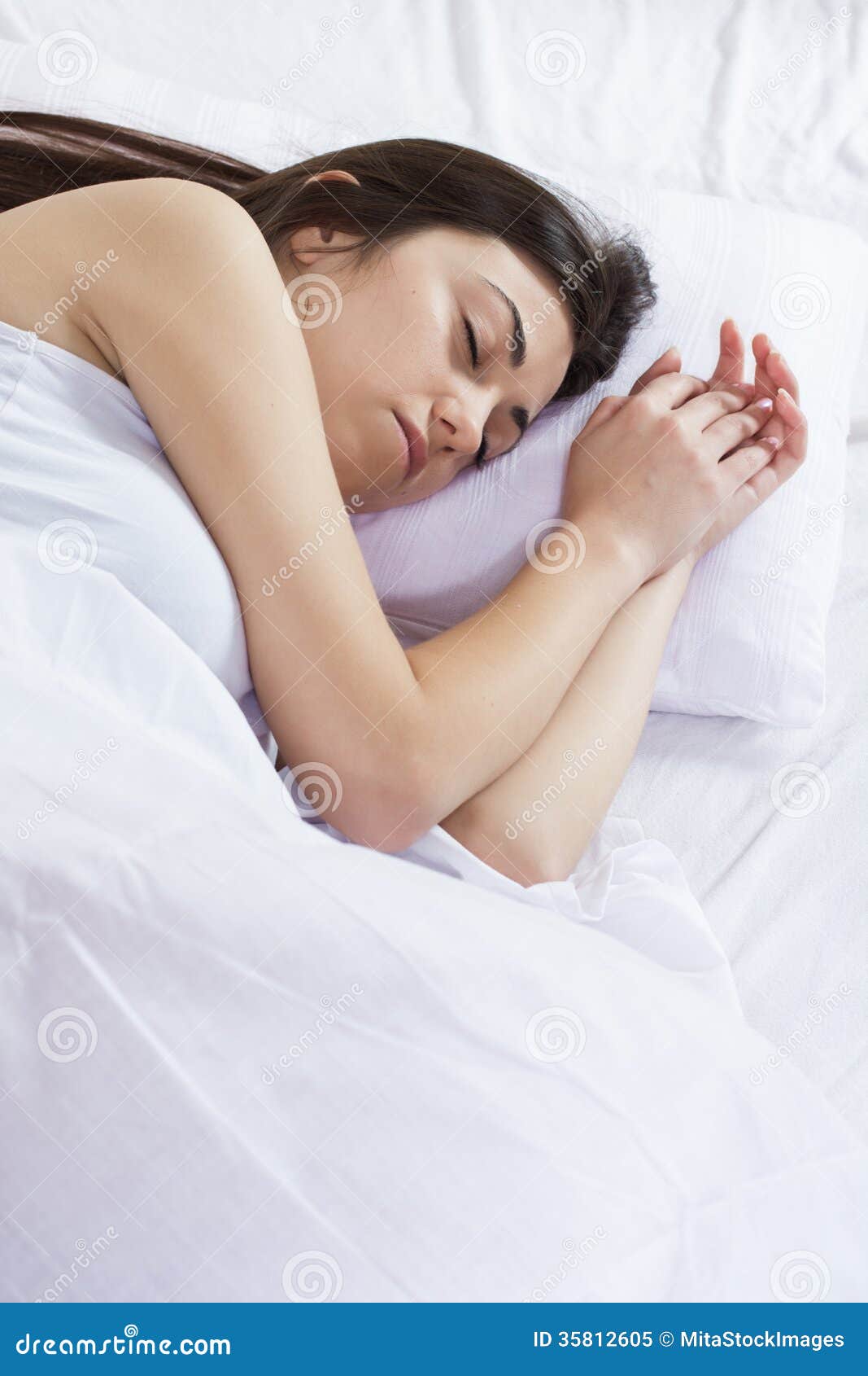Beautiful Young Woman Sleeping Stock Image Image of relax, female