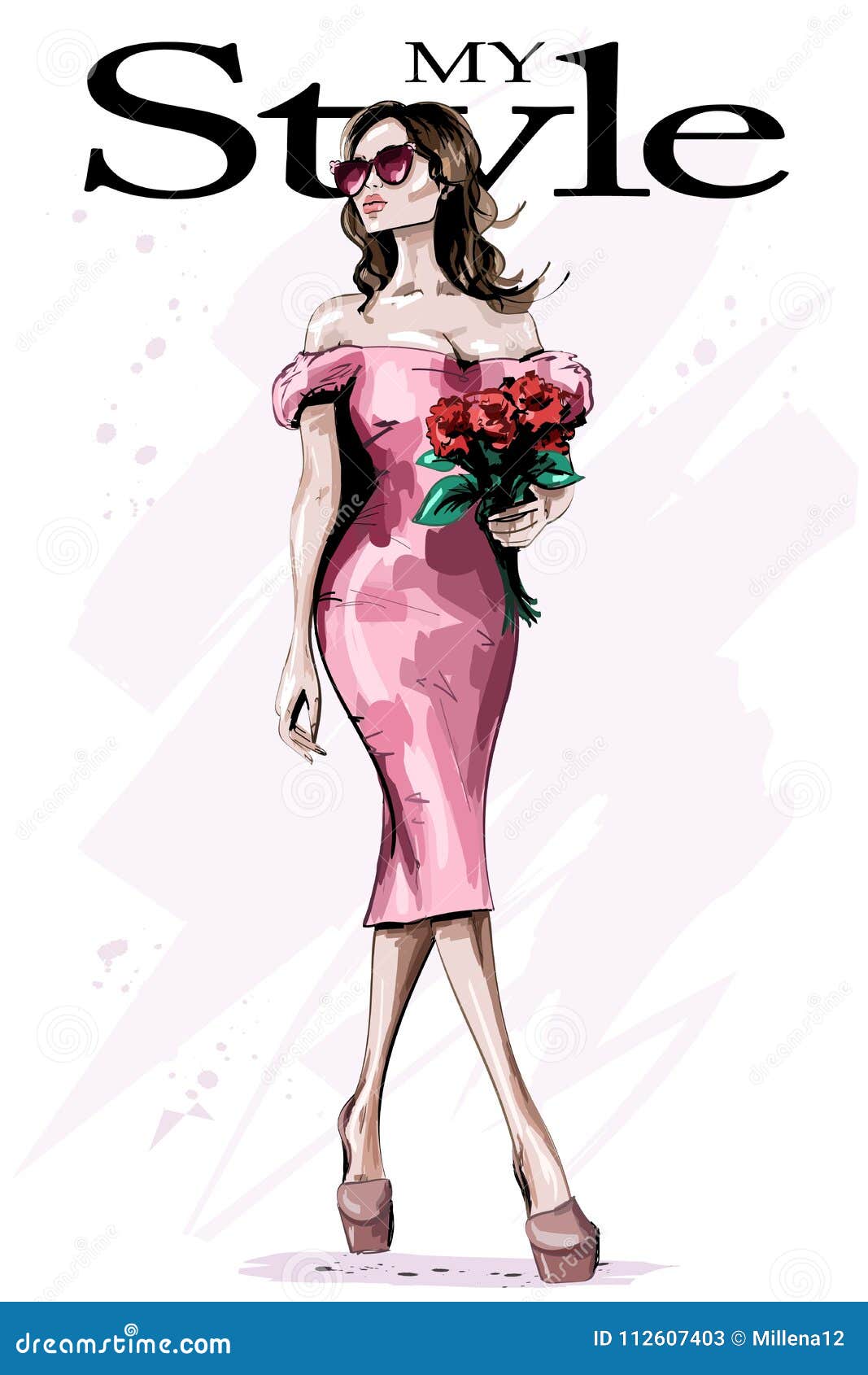 Beautiful Lady Cartoons, Illustrations & Vector Stock 