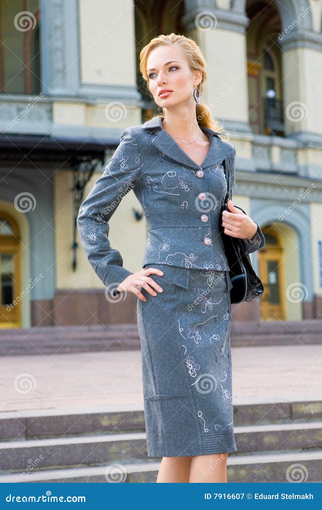 Beautiful Young Woman in Suit Stock Image - Image of beautiful, female ...
