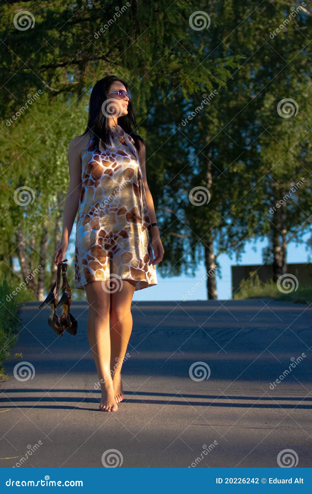 photography themes for a level Woman Beautiful Young Park In Walking The Stock
