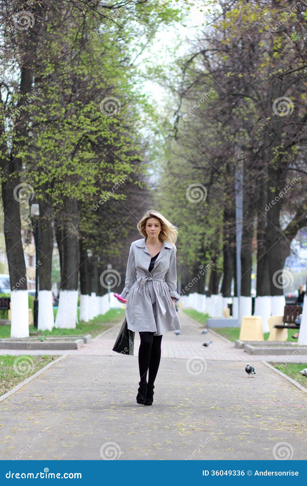 Beautiful young woman stock photo. Image of path, brown - 36049336