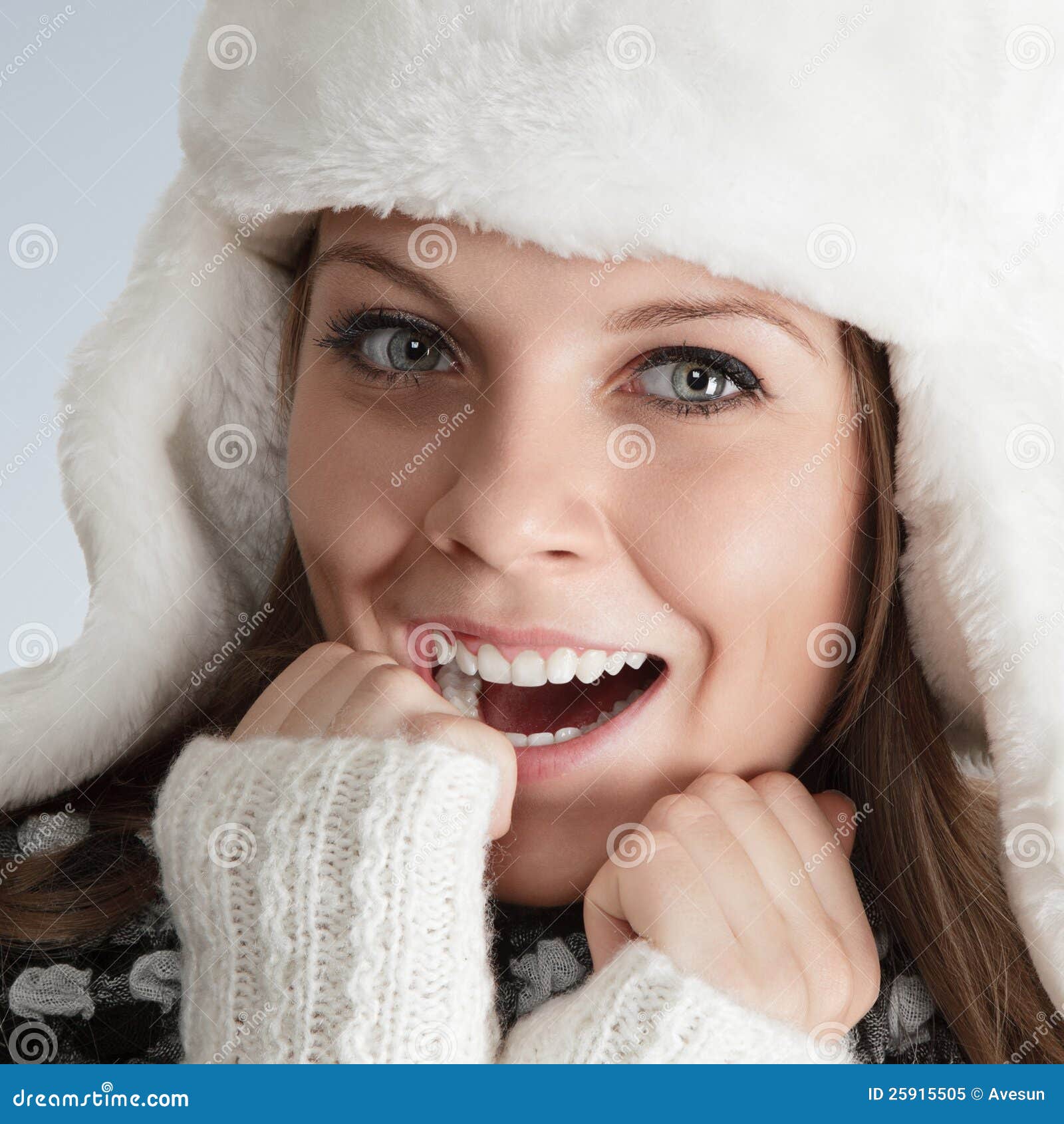 Beautiful Young Woman in White Hat Stock Image - Image of girl, fashion ...