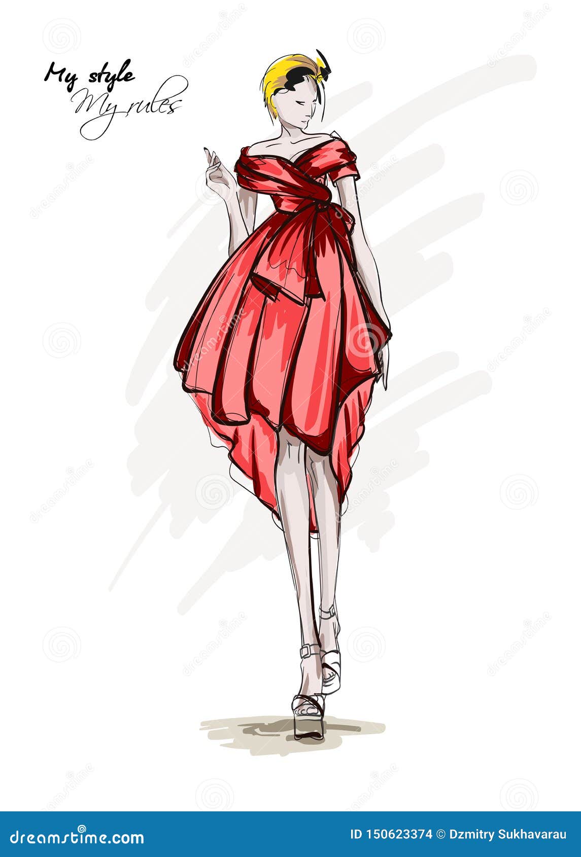 Draw That Dress - Wedding Dress illustration