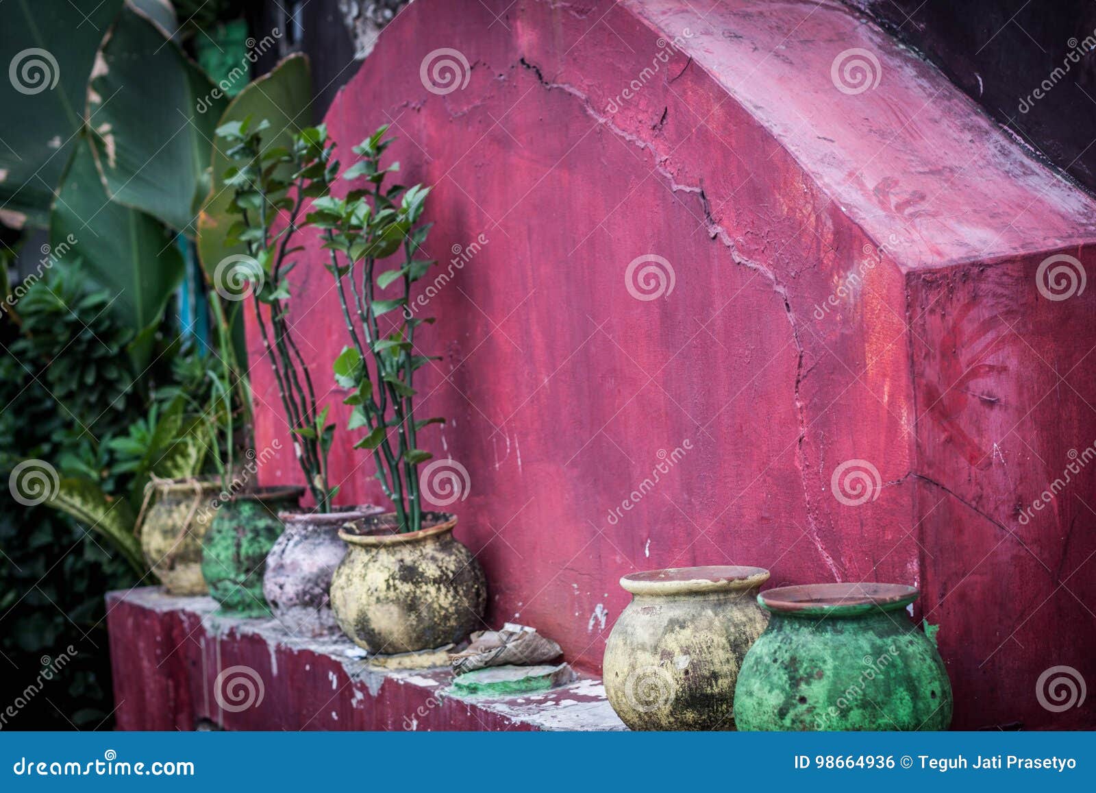 A Beautifull Colourfull Pot  At Jogja  Yogyakarta  Indonesia 