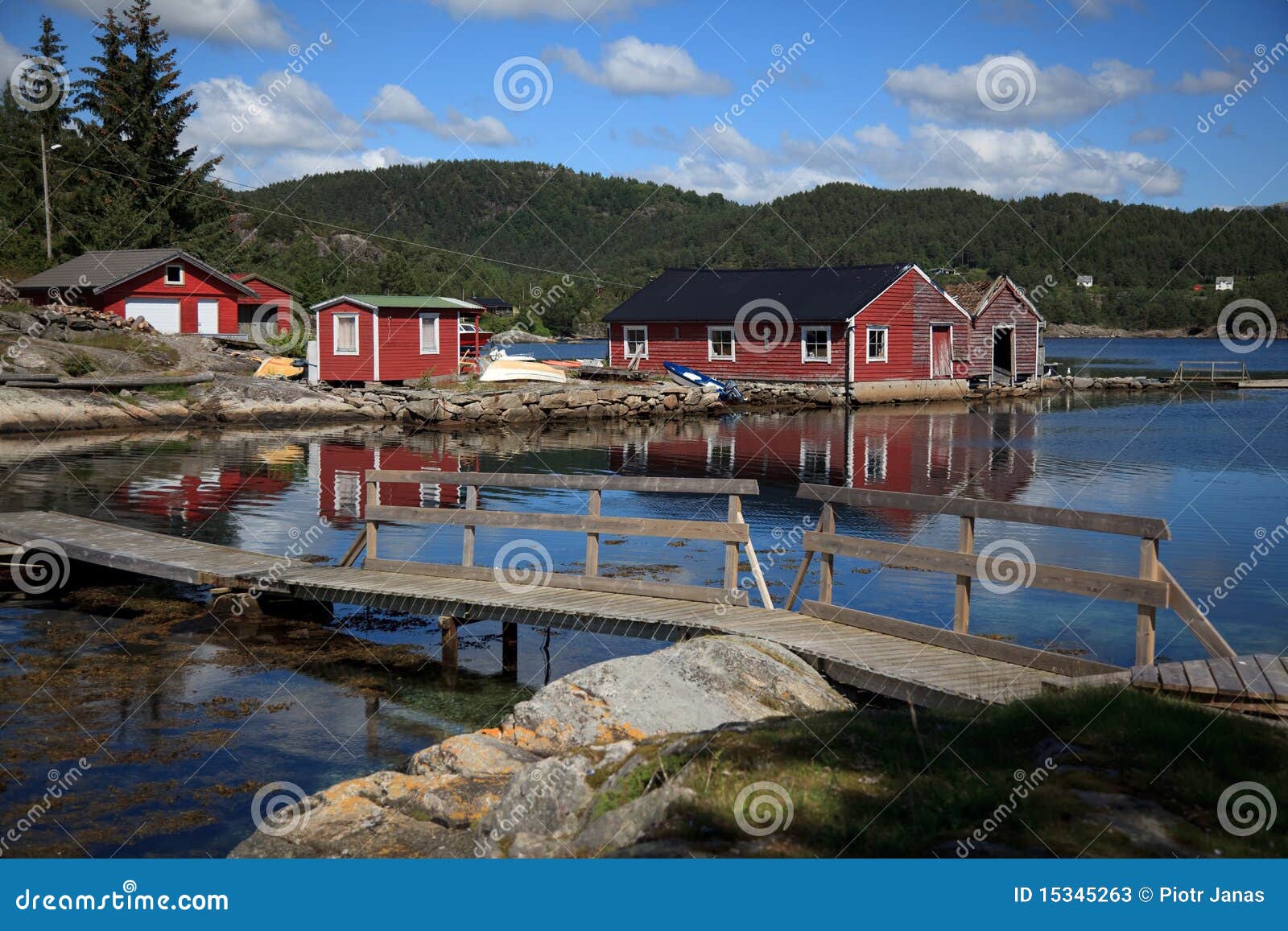 Beautifull Norway, Bay with Boats. Stock Image Image of marina, lake