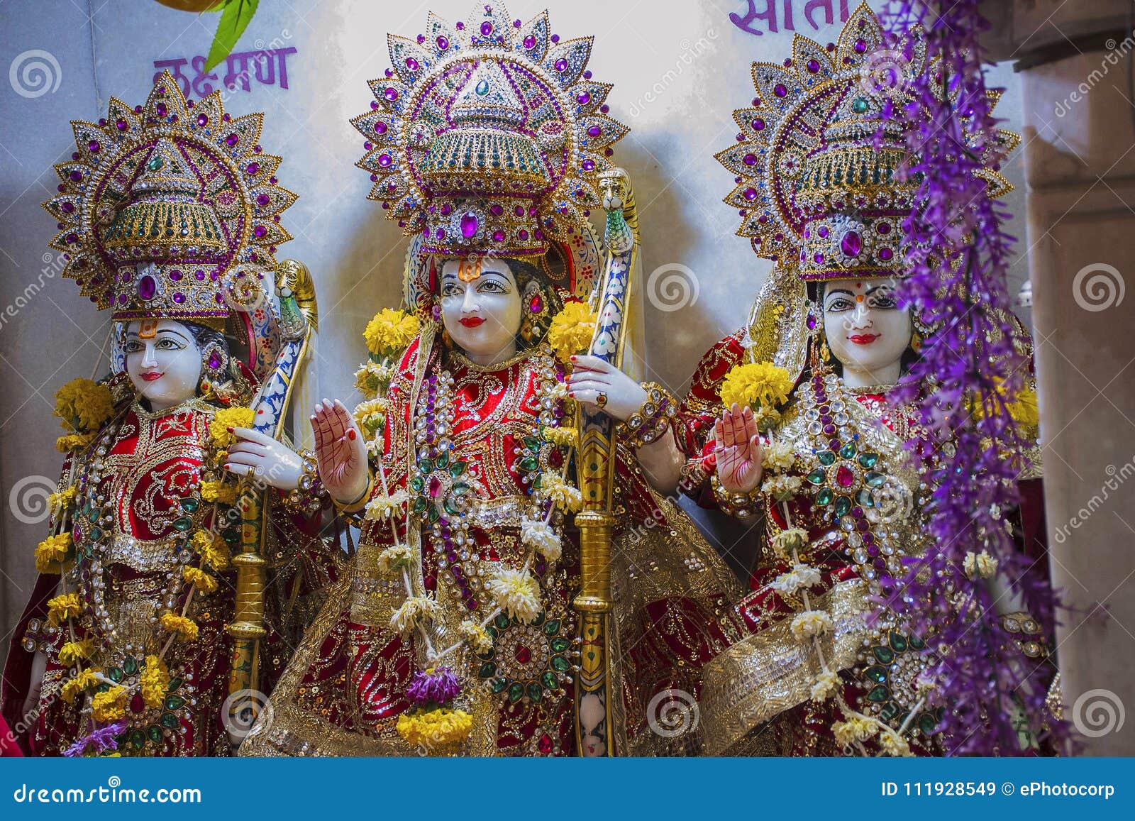 Sita Rama Laxman Deity Statue Stock Image - Image of navmi ...