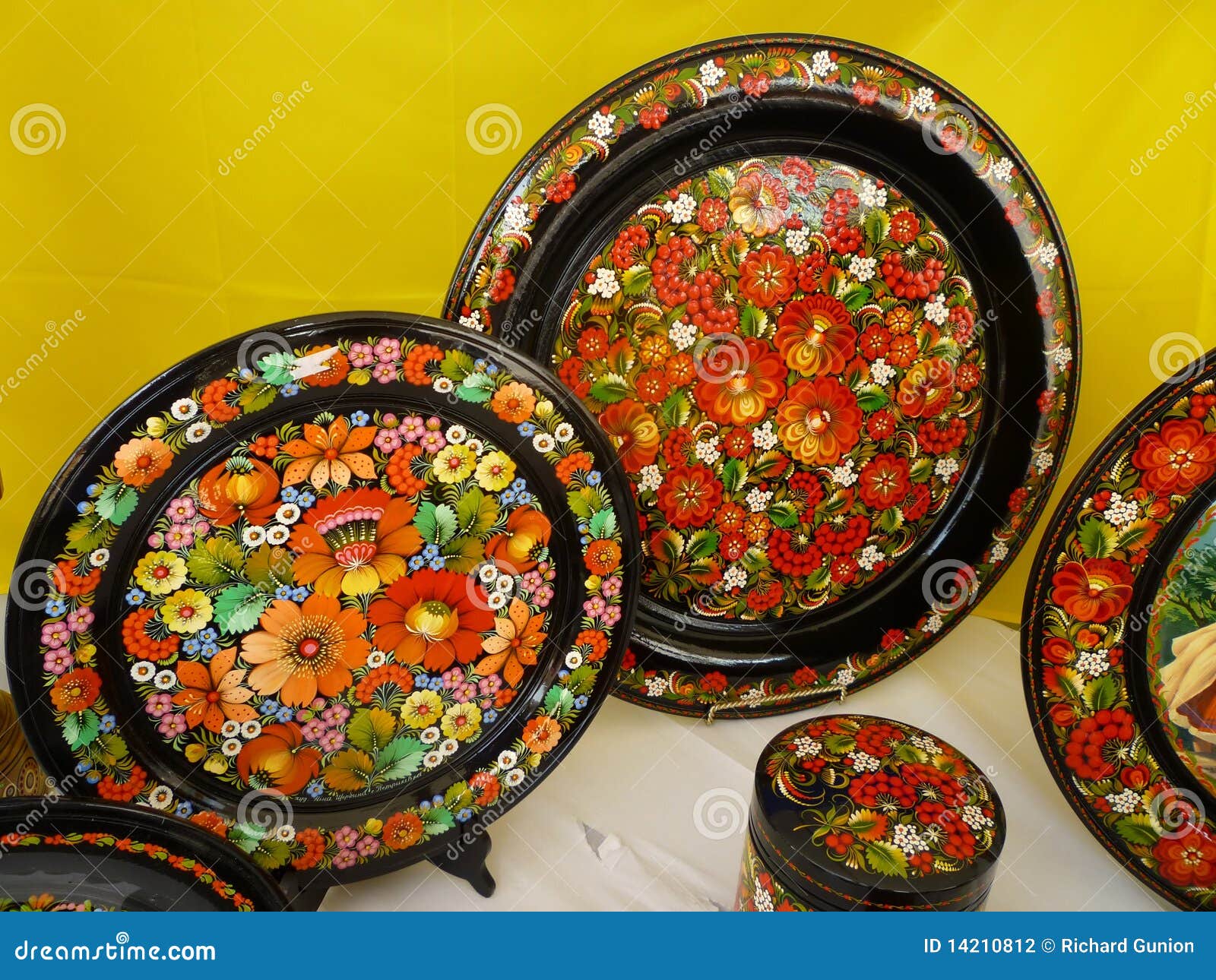 Beautifully Detailed Ukrainian Plates Stock Photo Image of plates