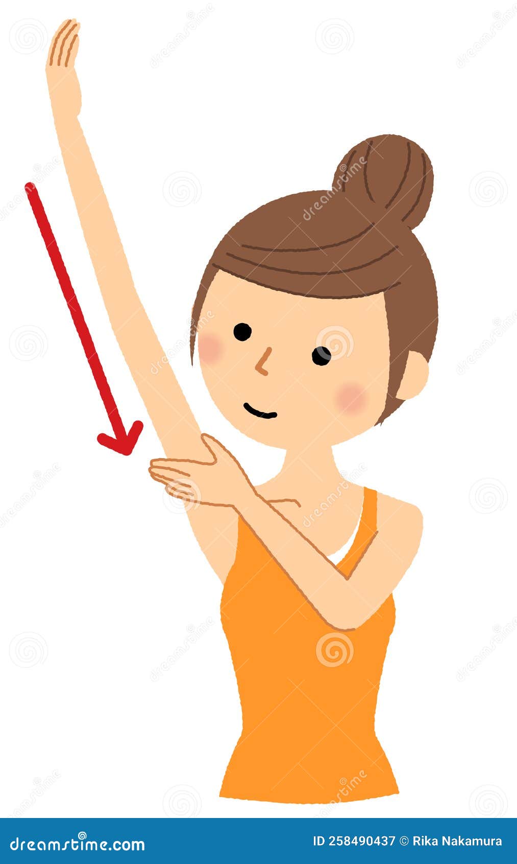 Lymphatic Massage Vector Illustration 53443714