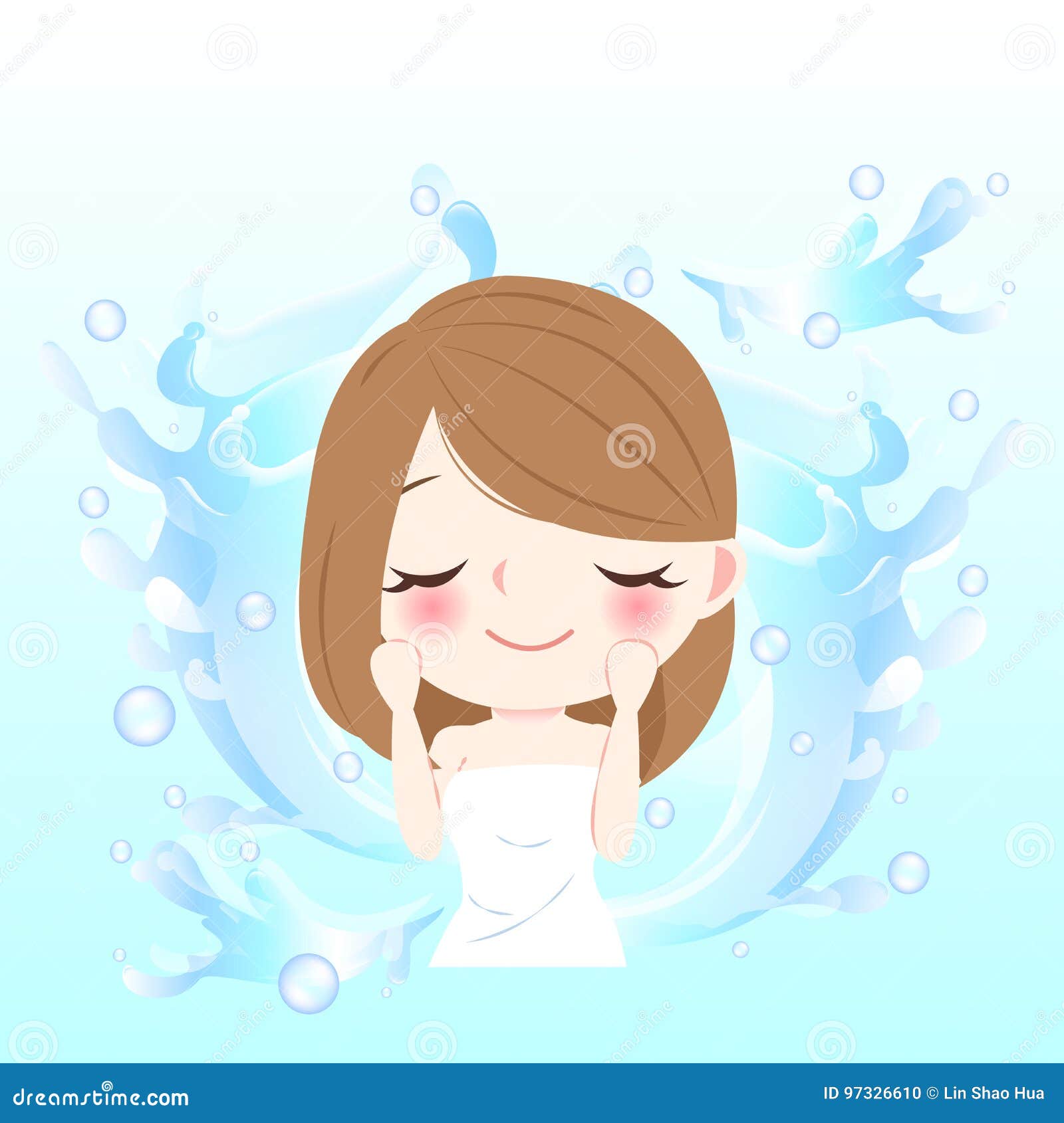 Beauty cartoon woman stock vector. Illustration of health - 97326610 Beauty cartoon woman stock vector. Illustration of health - 97326610