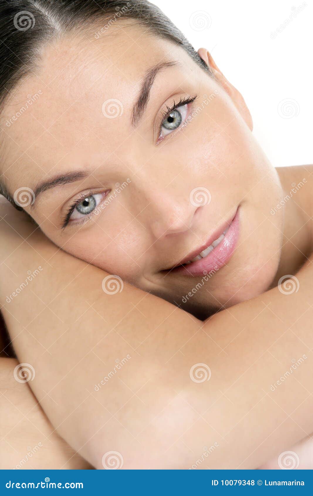 Beauty of Clean Beautiful Woman Portrait Stock Photo - Image of background, human: 10079348
