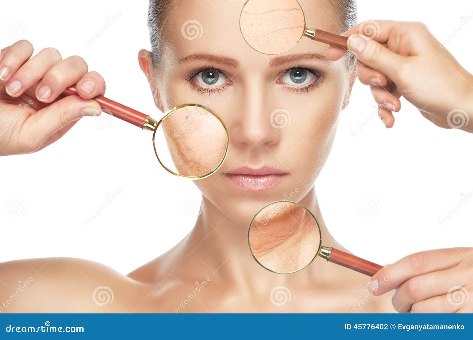 Beauty Concept Skin Aging. Anti-aging Procedures 