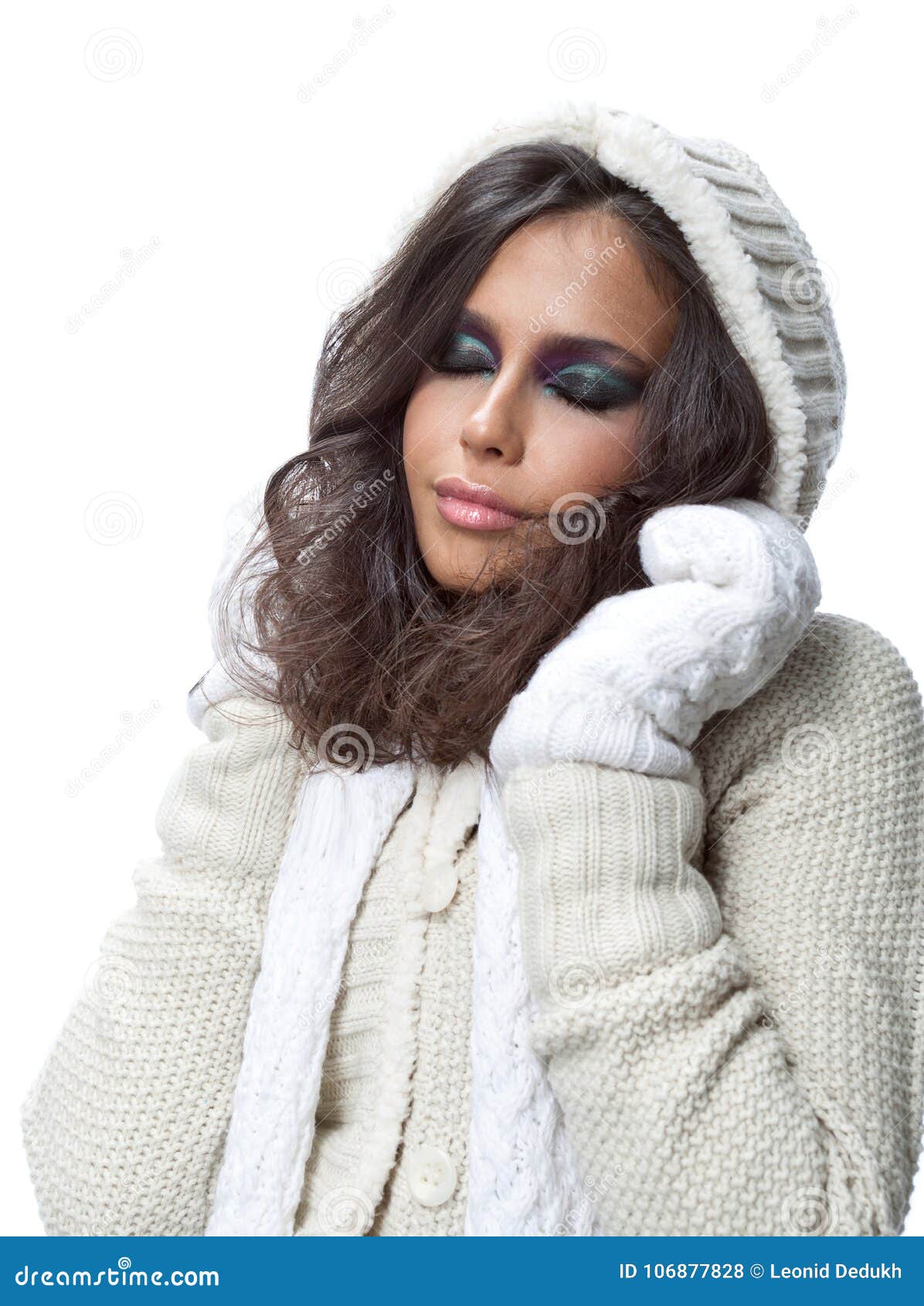 Woman winter stock photo. Image of lady, lips, hair - 106877828