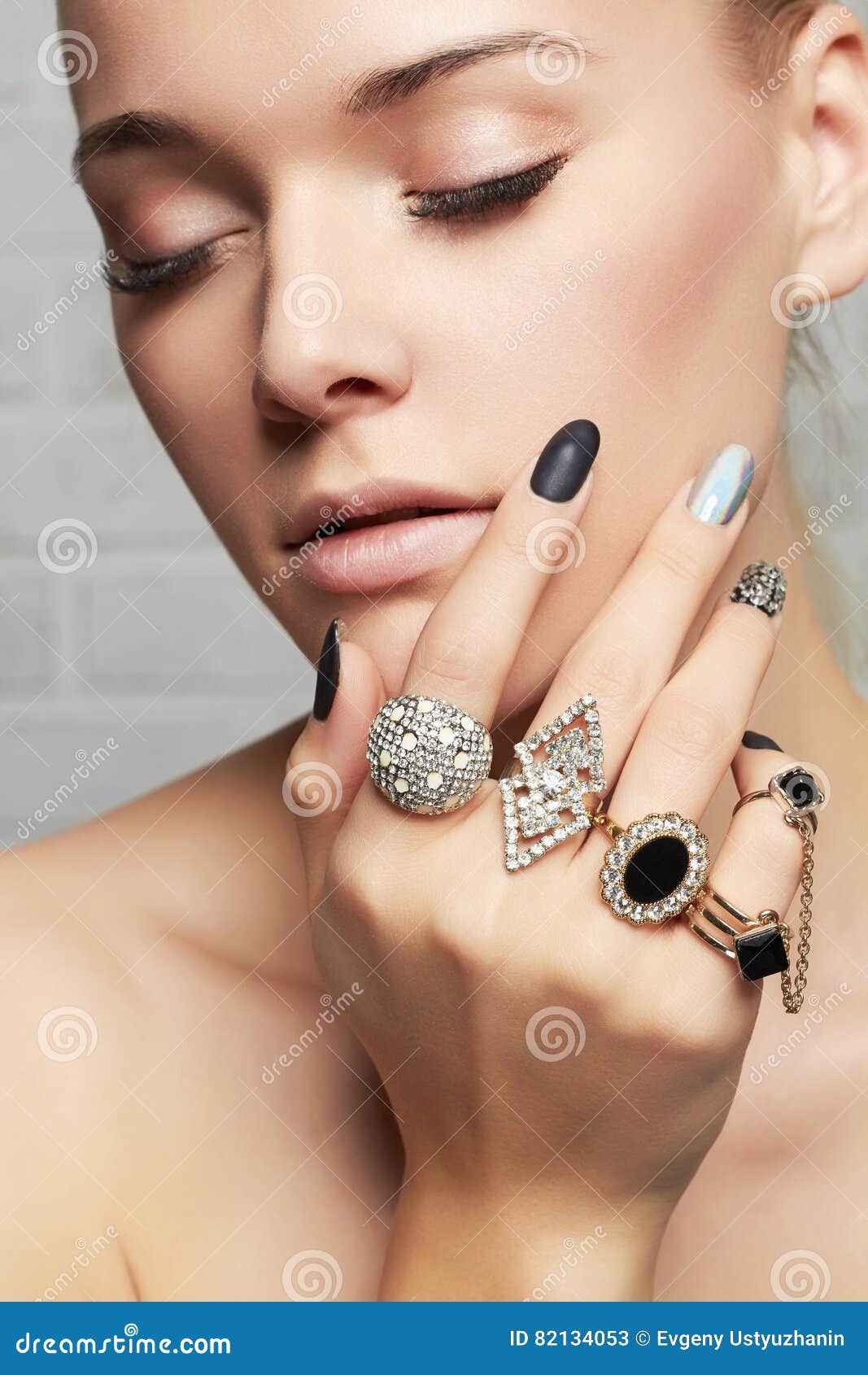 Beautiful Female Hands Rings Nails Done Stock Photo 1198227829 |  Shutterstock