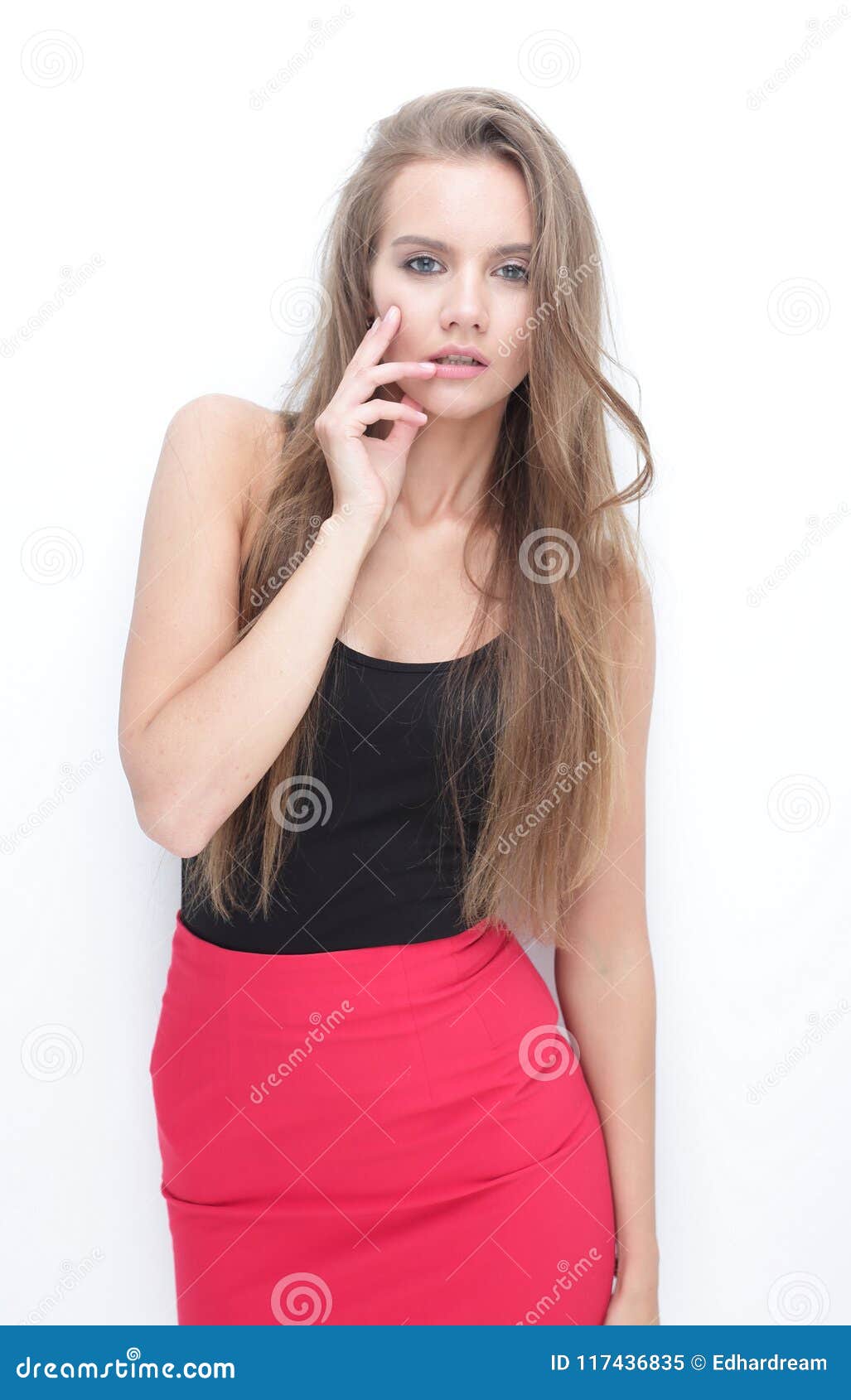 Girl Model Posing for the Camera Stock Image - Image of fashionable ...