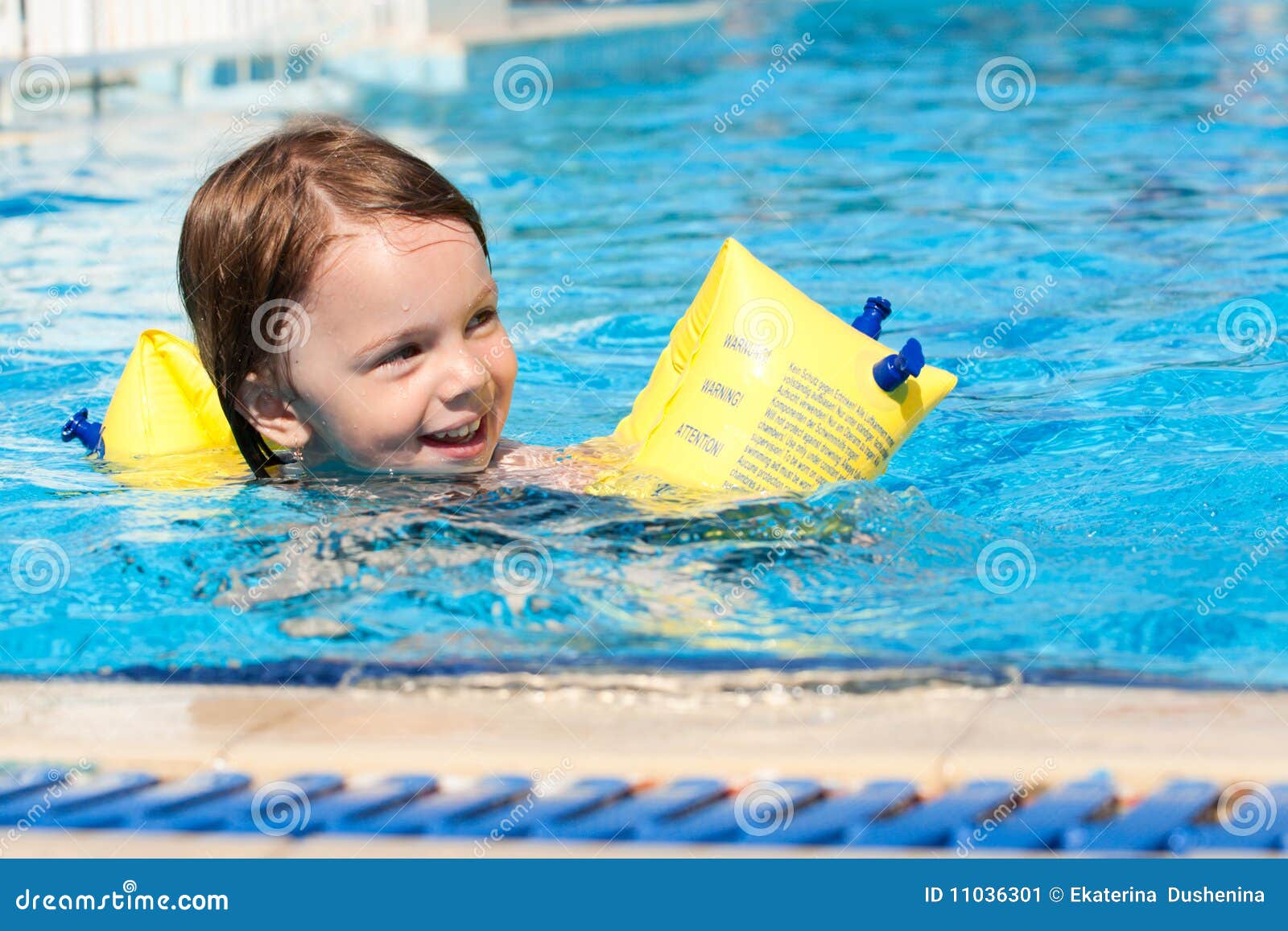 Beauty Girl in Swimming Pool. Stock Image - Image of small, summer ...