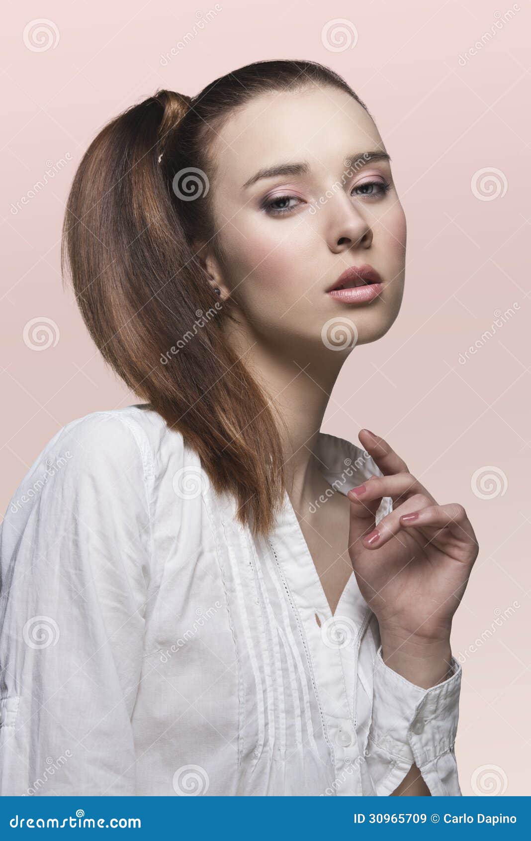 Salon, blowing blonde hair and portrait of woman with smile on face, beauty  and wellness. Hair salon, hair care and female with fresh hairstyle pose f  Stock Photo - Alamy