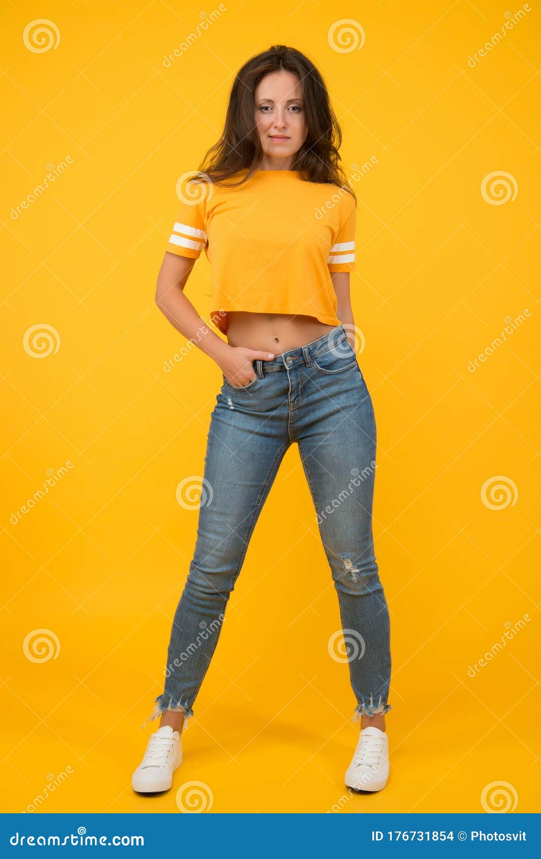Beauty and Make Up. Pretty Girl with Long Hair. Fashion and Style. Skinny Jeans Suits Her Stock Photo - Image of caucasian, female: 176731854 Beauty and Make Up. Pretty Girl with Long Hair. Fashion and Style. Skinny Jeans Suits Her Stock Photo - Image of caucasian, female: 176731854