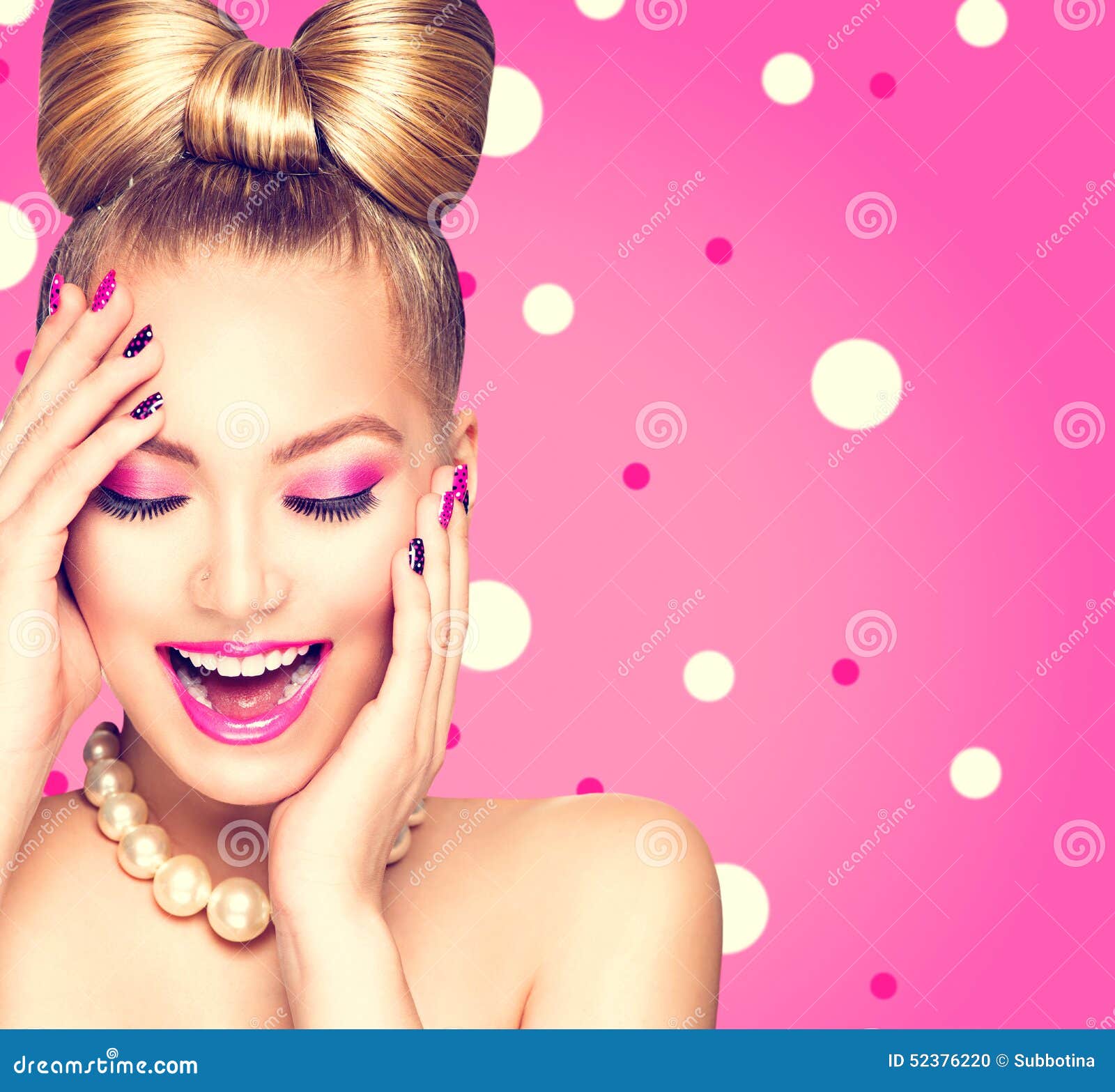 beauty-model-girl-bow-hairstyle-over-polka-dots-background-52376220.jpg