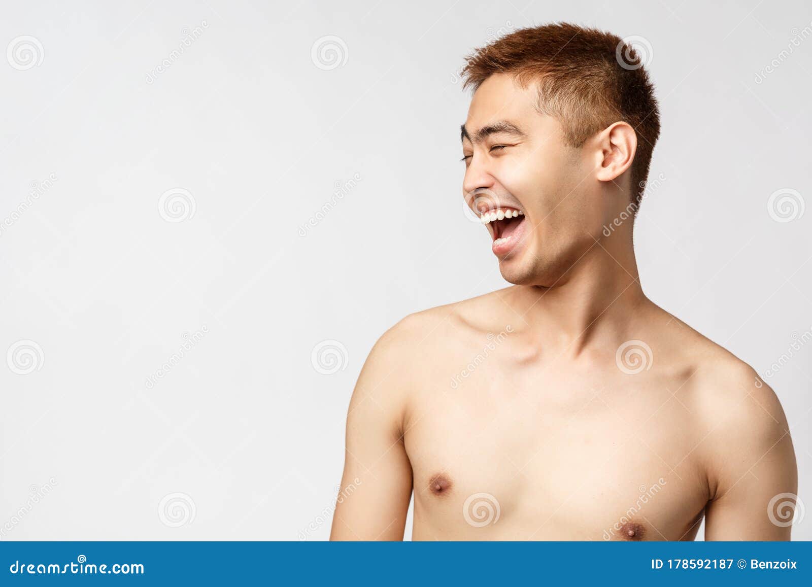 Shirtless Young Man stock photo. Image of naked 