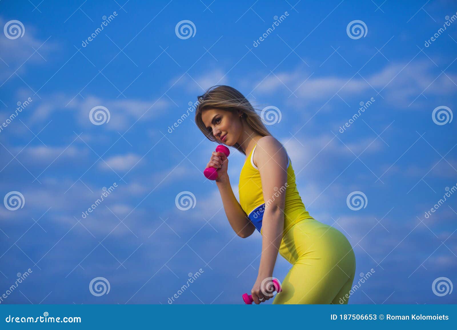 Beauty Perfect Body Presents Slim Fitness Girl Stock Image Image Of