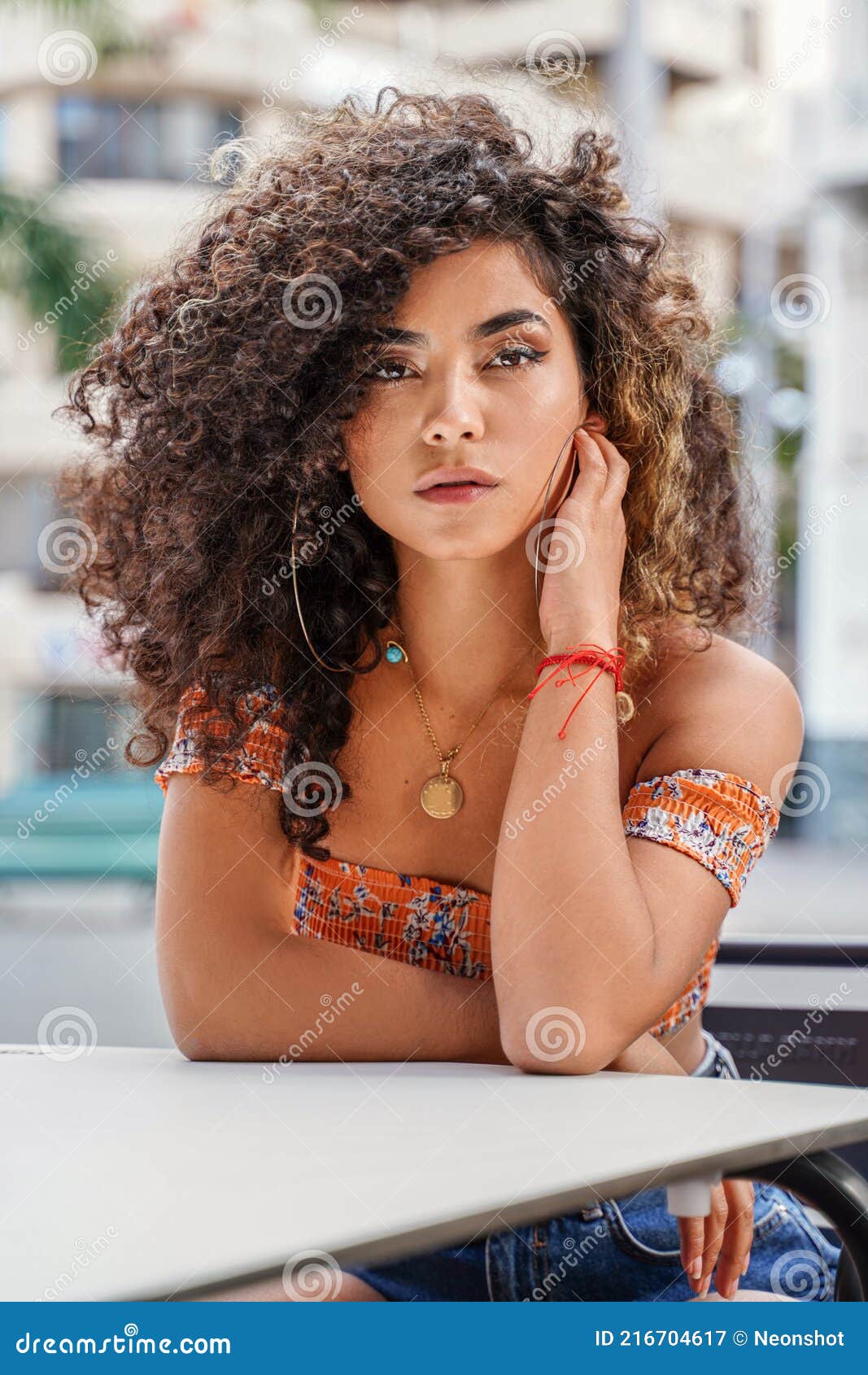 afro columbian womenBeauty Portrait of Attractive Colombian Woman with Afro  Hairstyle 