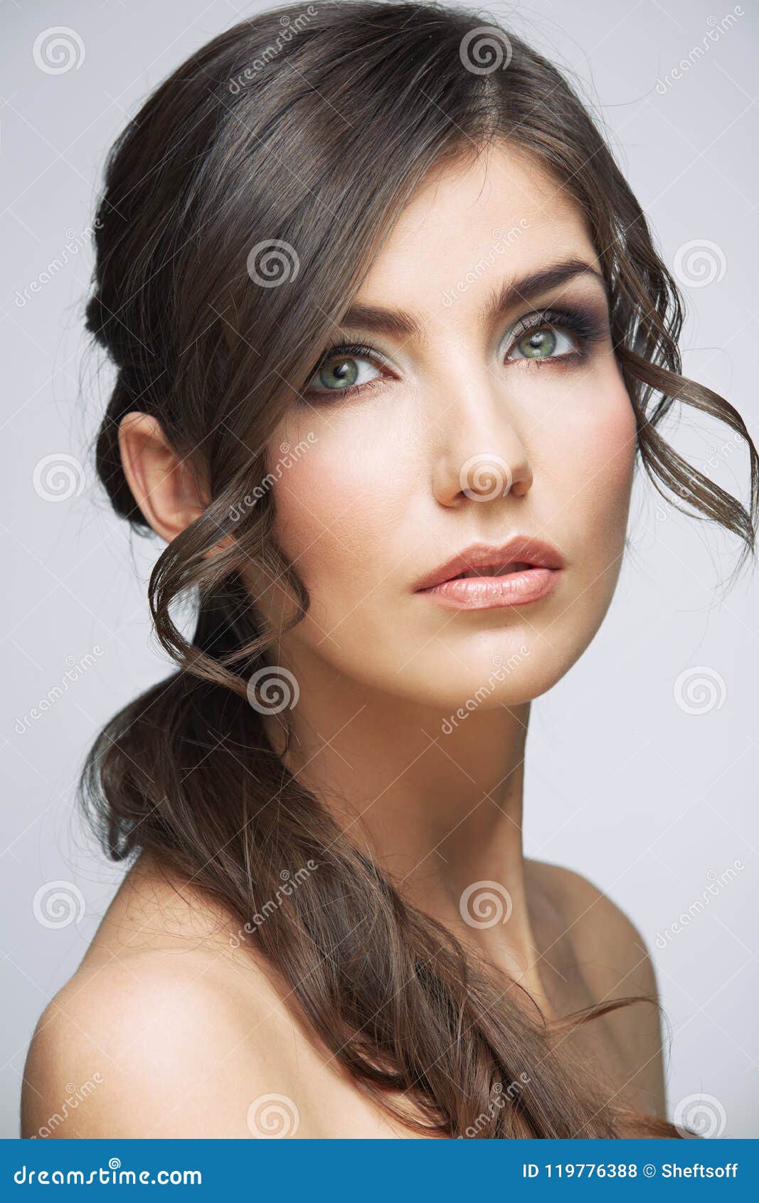 Beauty Portrait Woman with Long Hair. Stock Photo - Image of young ...