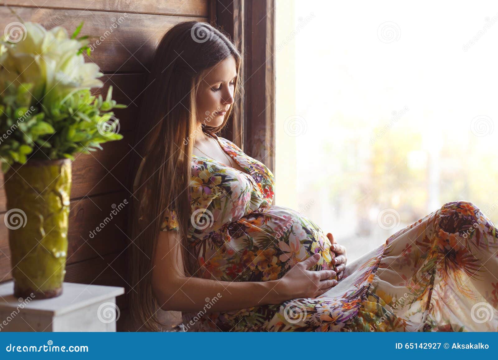 Beauty Pregnant Woman Stock Image Image Of Beautiful 65142927