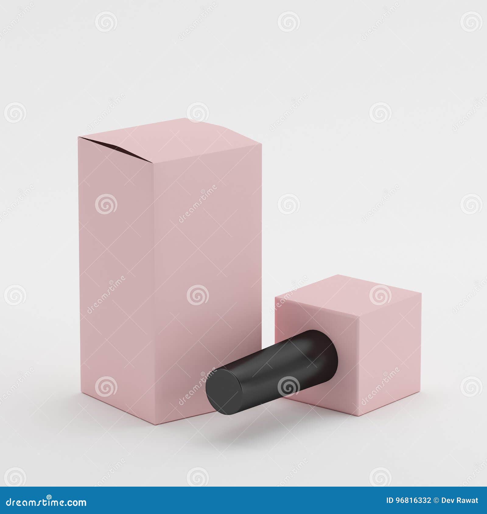 blank nail polish mock