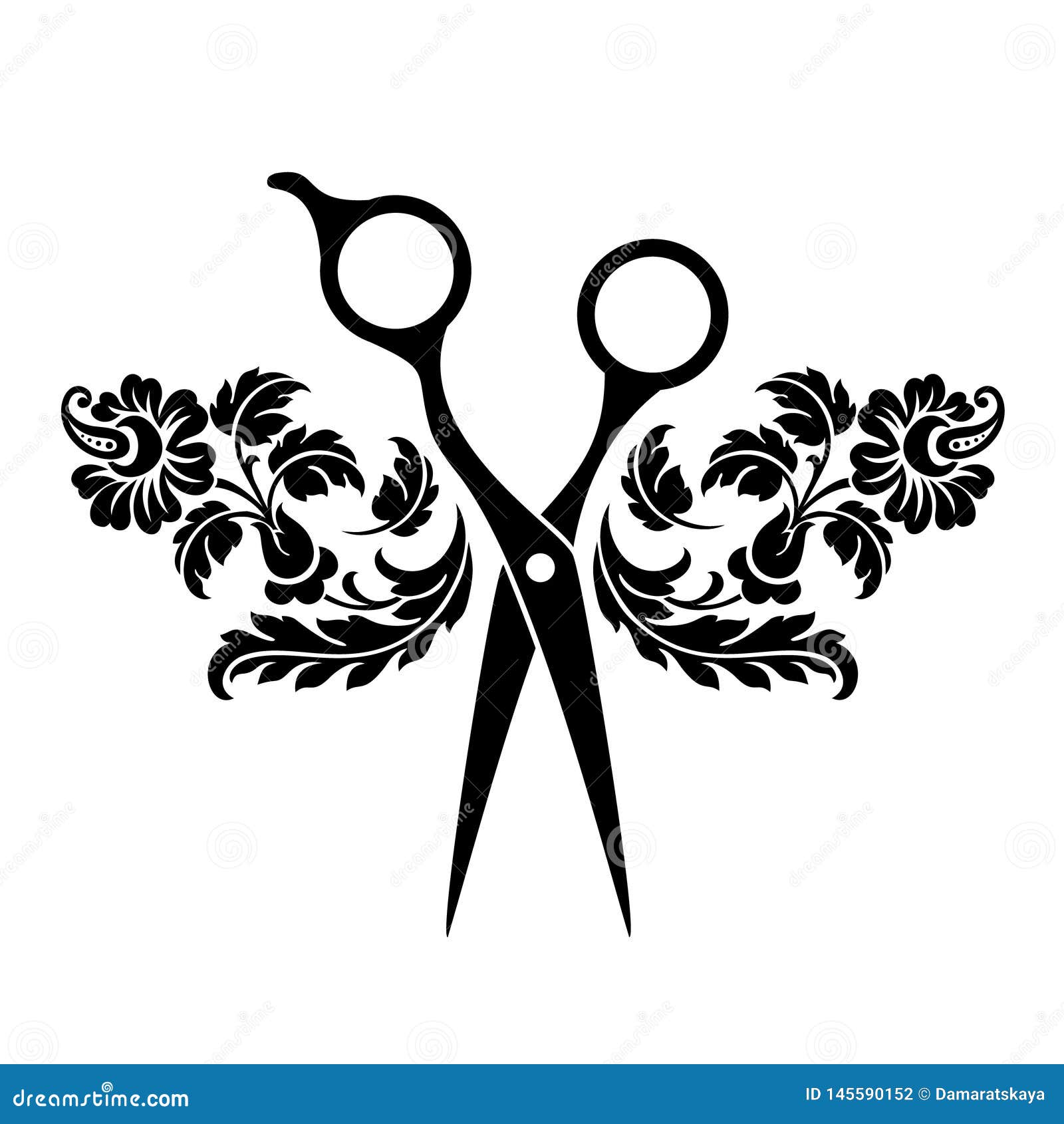 salon logo scissors