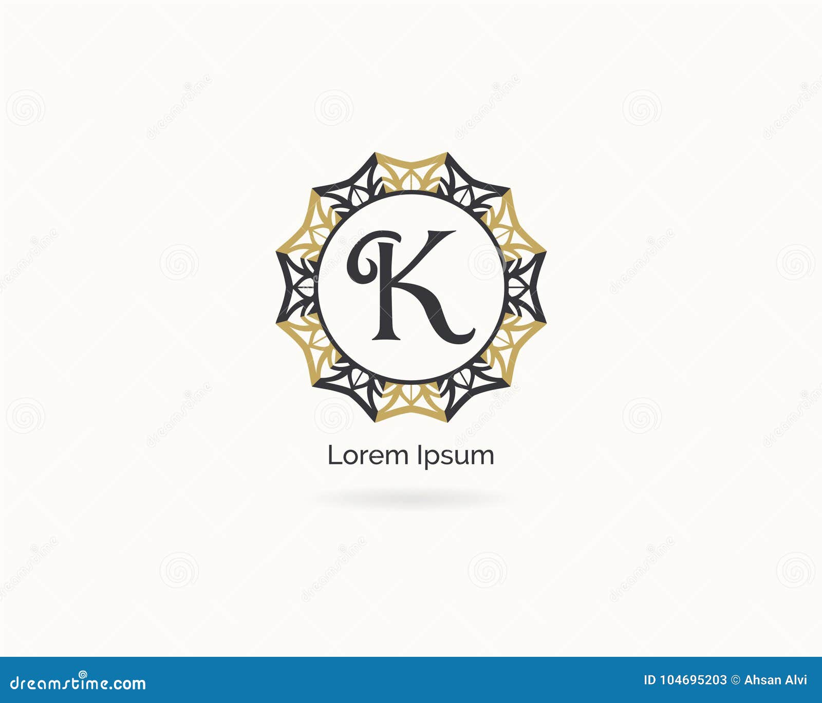 Beauty, Spa and Salon Letter K Vector Icon. Luxury Hotel K Letter ...