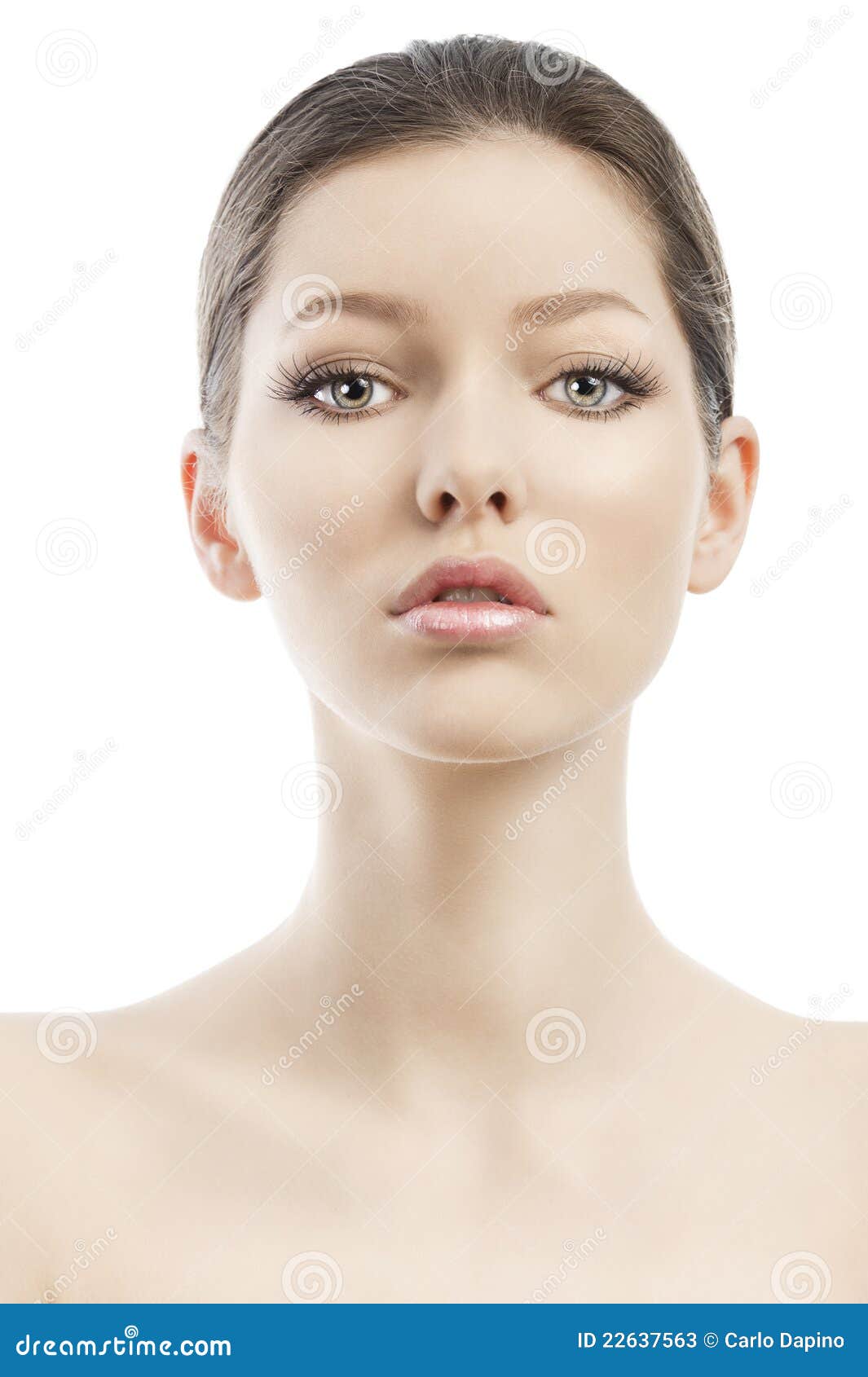 Woman Face Front - Face Front Girl Woman Beautiful Studio Close ...