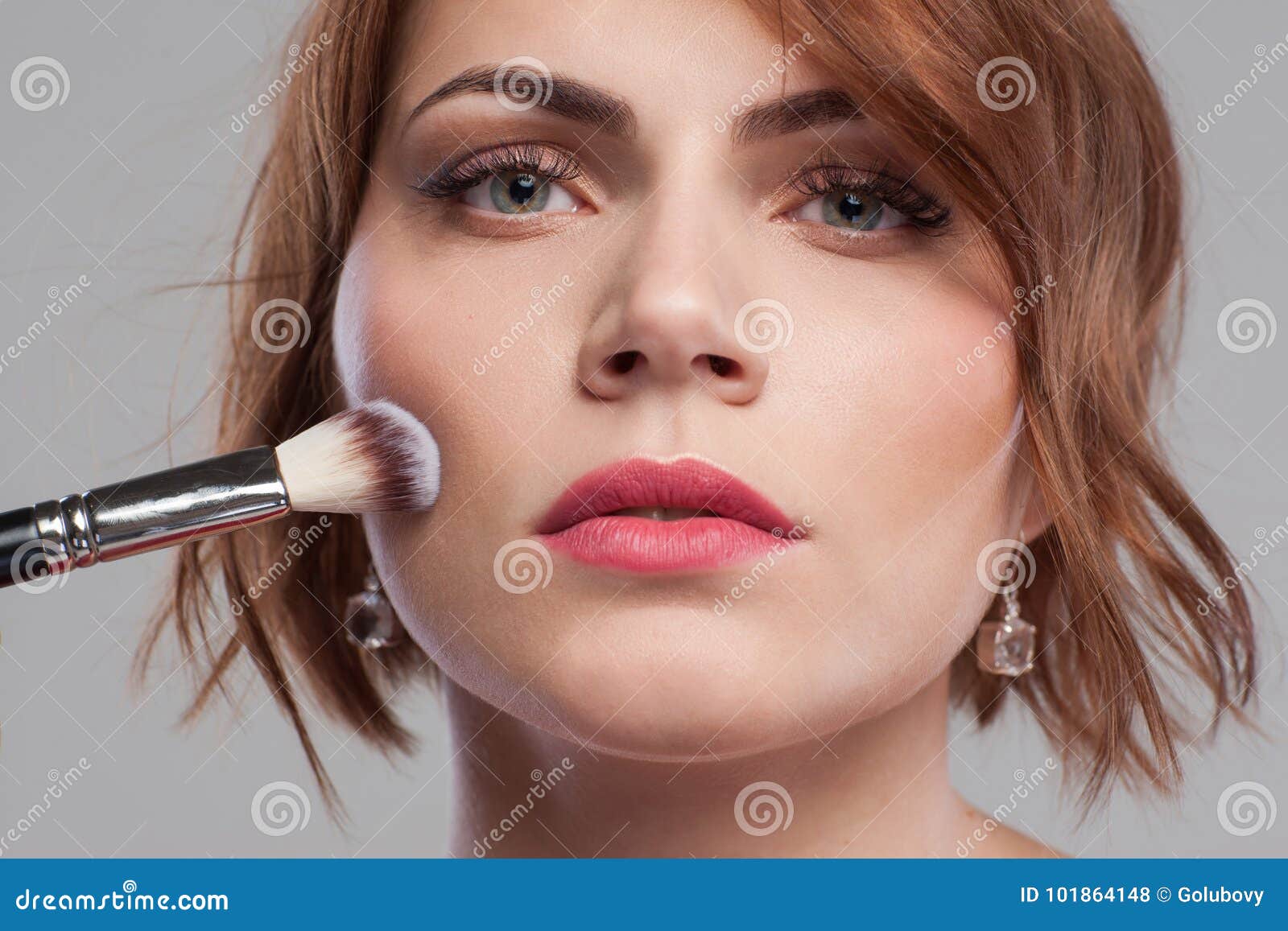 Beauty Style Female Makeup Tutorial Stock Photo Image Of