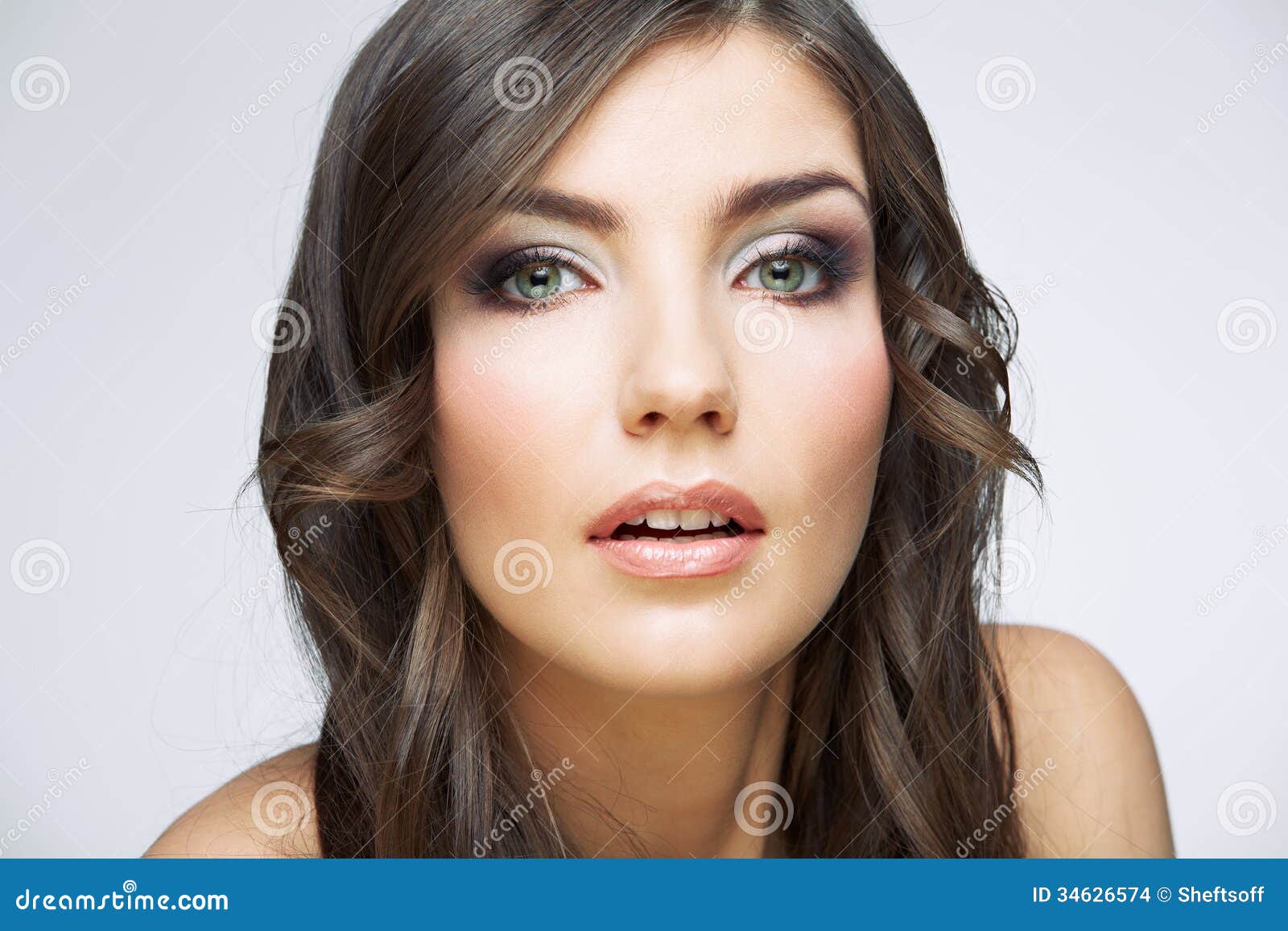 Beauty Style Female Portrait Stock Photo - Image of long, makeup: 34626574